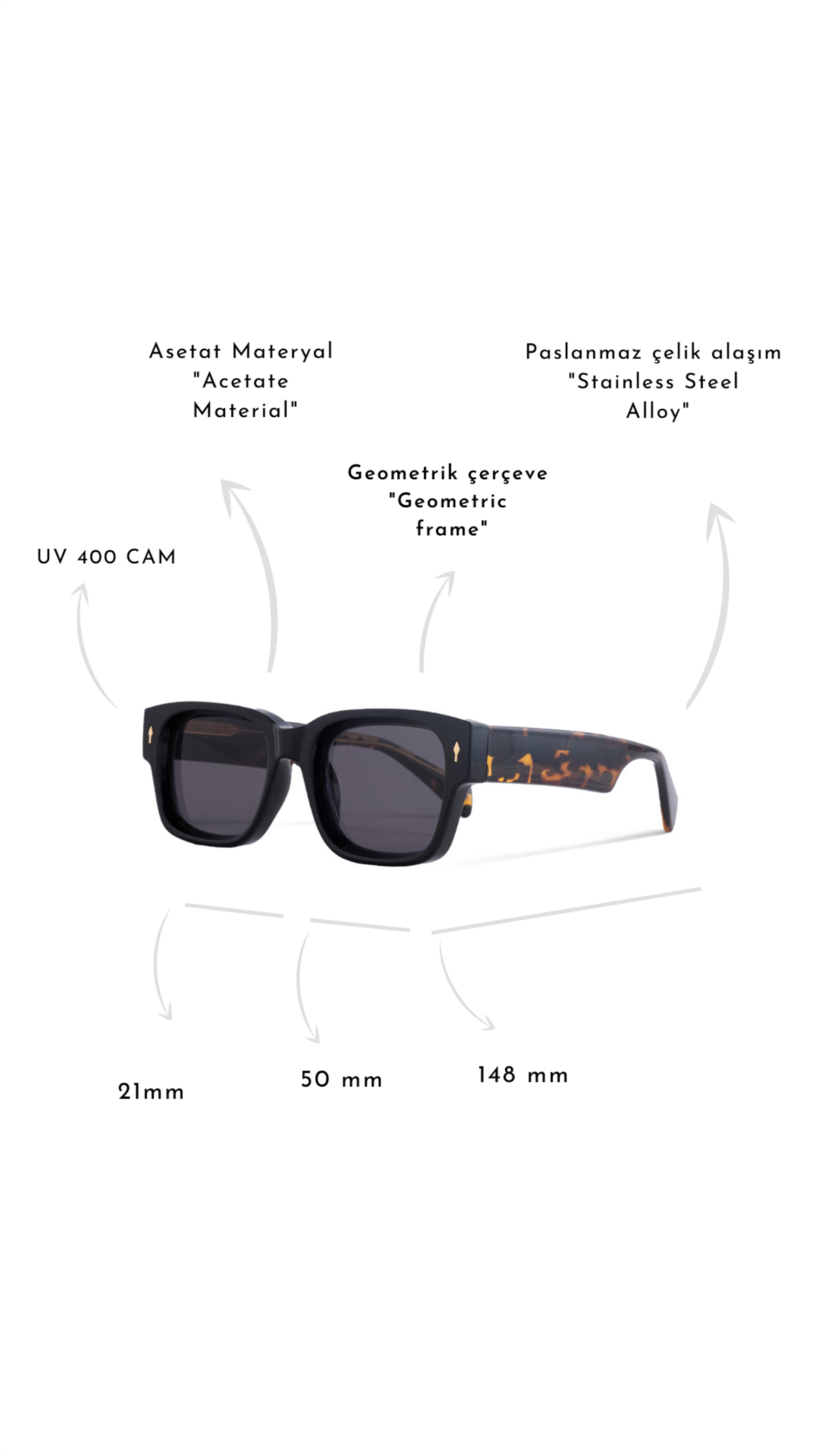ROYAL EYEWEAR RE9805 KOYU SİYAH UNISEX GÜNEŞ GÖZLÜĞÜGÖZLÜKWATCHOFROYALRE9805ROYAL EYEWEAR RE9805 KOYU SİYAH UNISEX GÜNEŞ GÖZLÜĞÜ