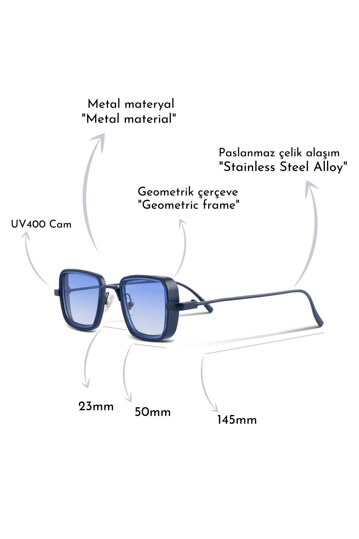 ROYAL EYEWEAR YW657-BLUE UNISEX GÜNEŞ GÖZLÜĞÜGÖZLÜKWATCHOFROYALREYW657BLUEROYAL EYEWEAR YW657-BLUE UNISEX GÜNEŞ GÖZLÜĞÜ