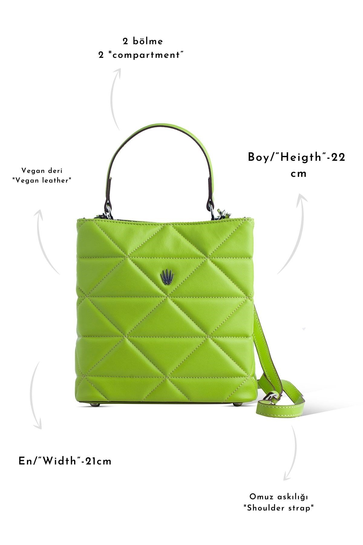 CHORLOTTE KADIN OMUZ ÇANTASI  LIGHT GREEN Women BagWATCHOFROYALCHORLOTTECHORLOTTE KADIN OMUZ ÇANTASI  LIGHT GREEN 
