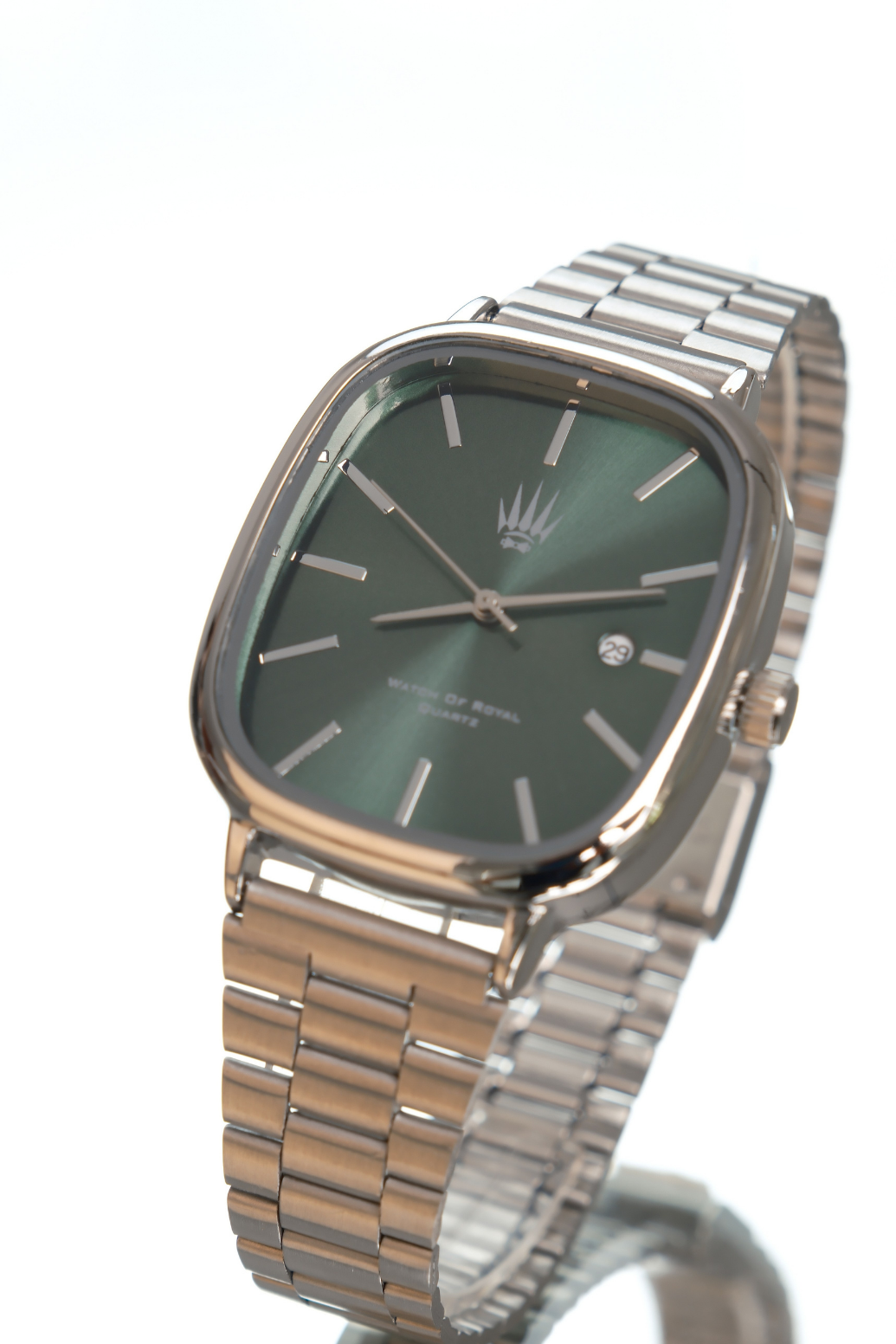 Classic Time Silver Green Kol SaatiKol SaatiWATCHOFROYALClassicTimeClassic Time Silver Green Kol Saati