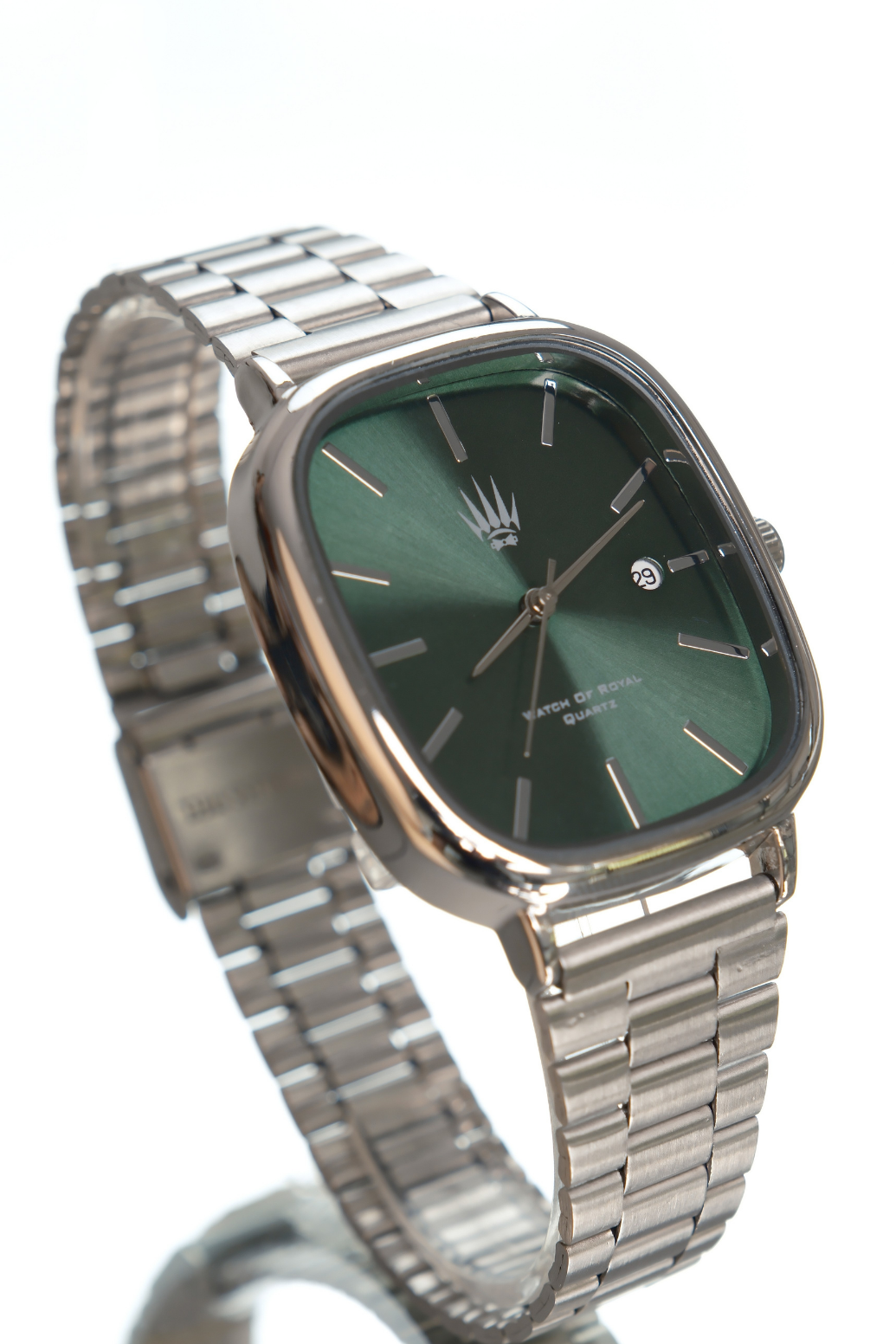 Classic Time Silver Green Kol SaatiKol SaatiWATCHOFROYALClassicTimeClassic Time Silver Green Kol Saati