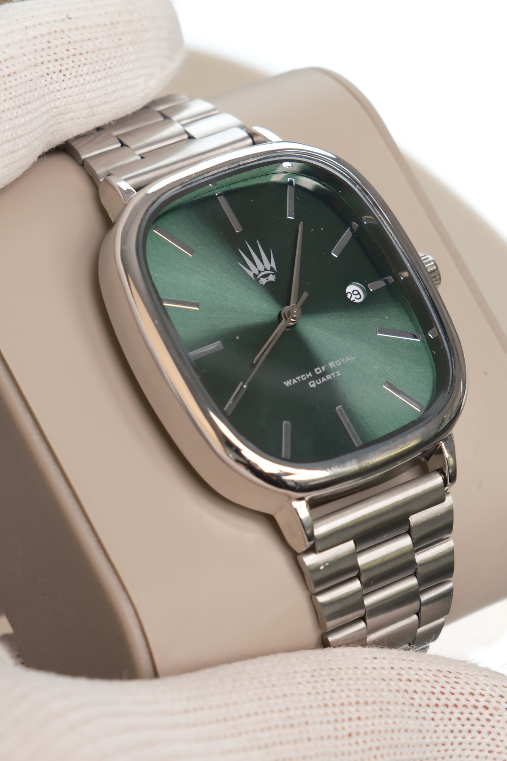 Classic Time Silver Green Kol SaatiKol SaatiWATCHOFROYALClassicTimeClassic Time Silver Green Kol Saati