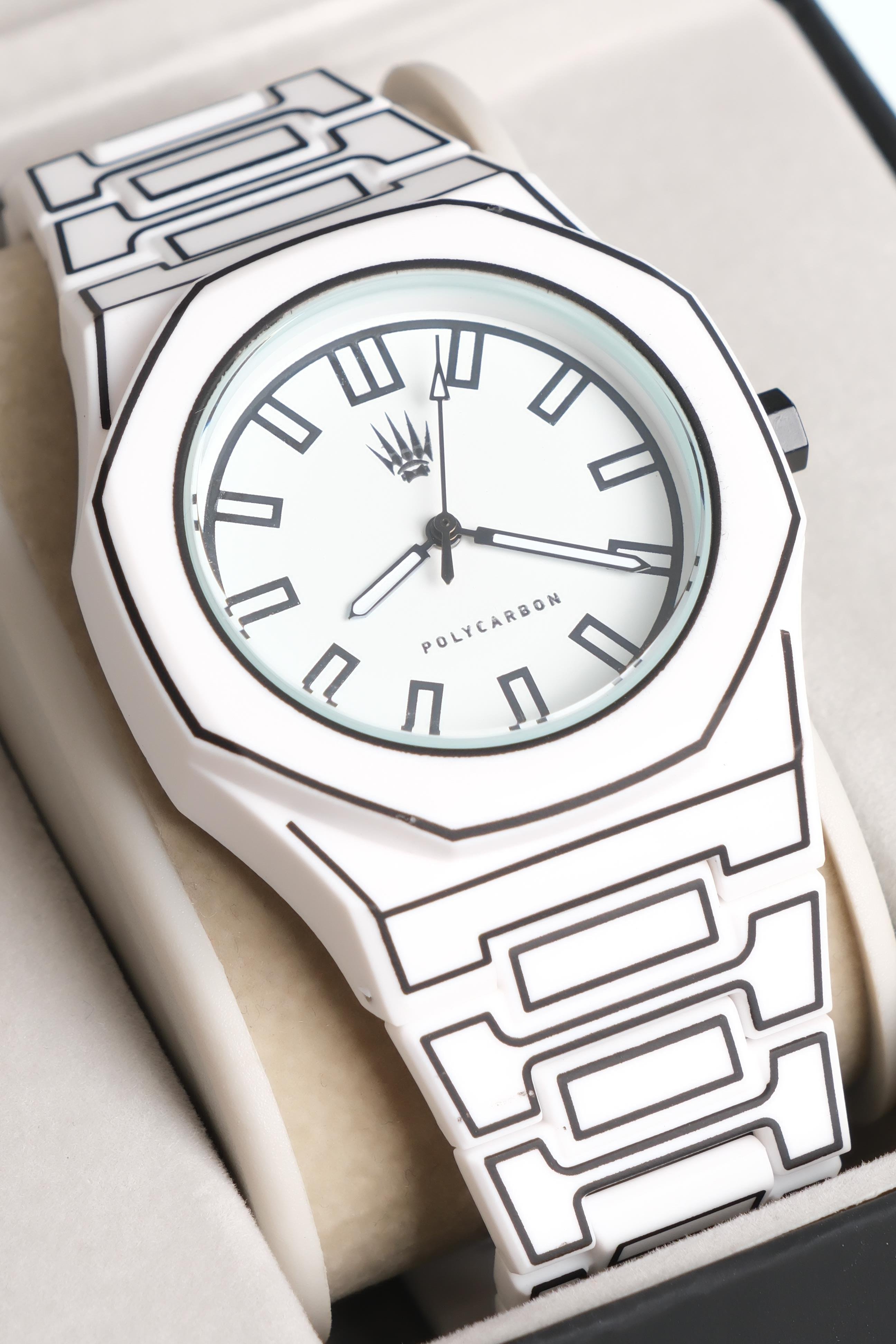 Feather Line Polycarbon White Kol SaatiWatchesWATCHOFROYALFeather lineFeather Line Polycarbon White Kol Saati