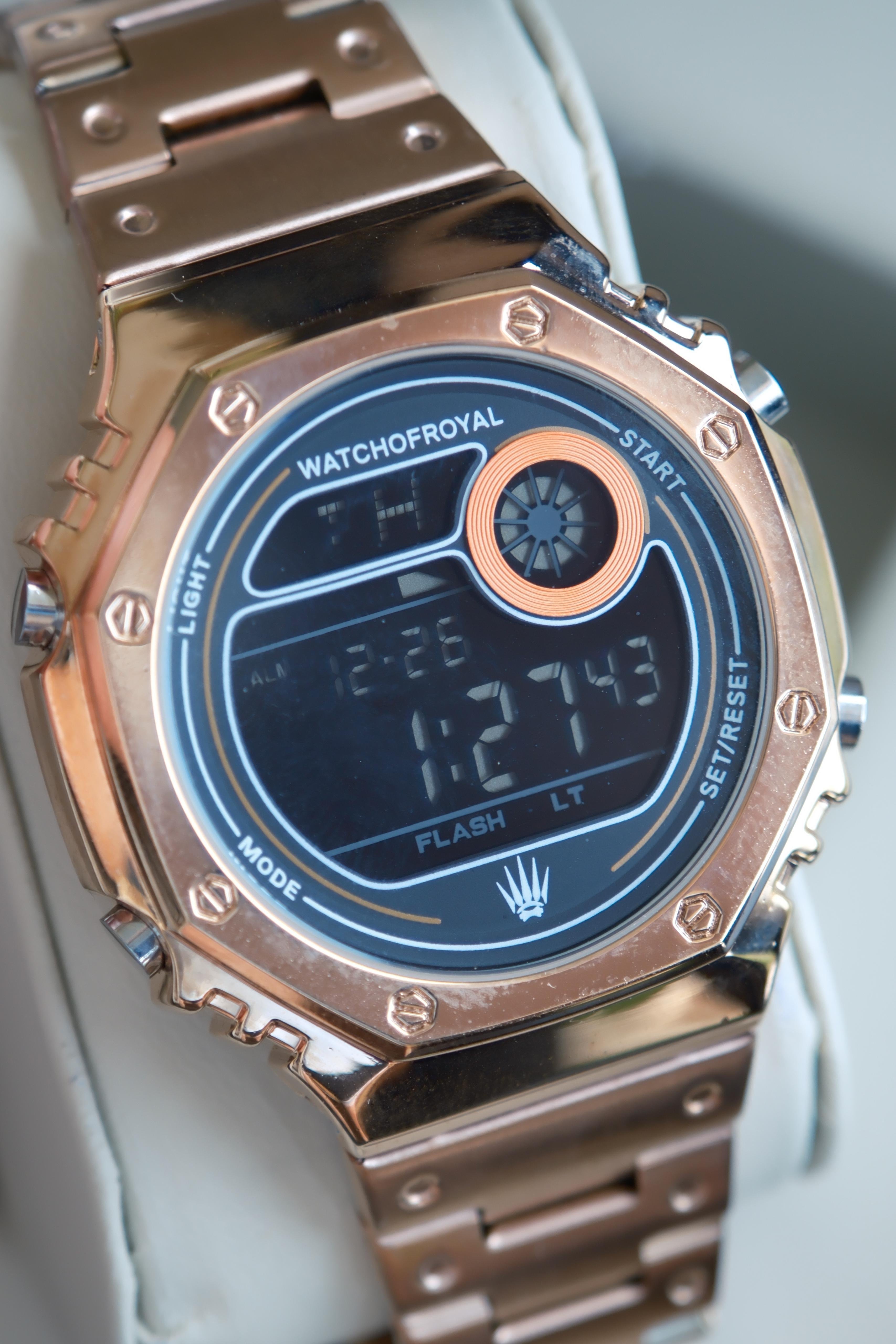 LED WOX ROSE GOLD KOL SAATİKol SaatiWATCHOFROYALLEDWOXRSGLDKLSTLED WOX ROSE GOLD KOL SAATİ