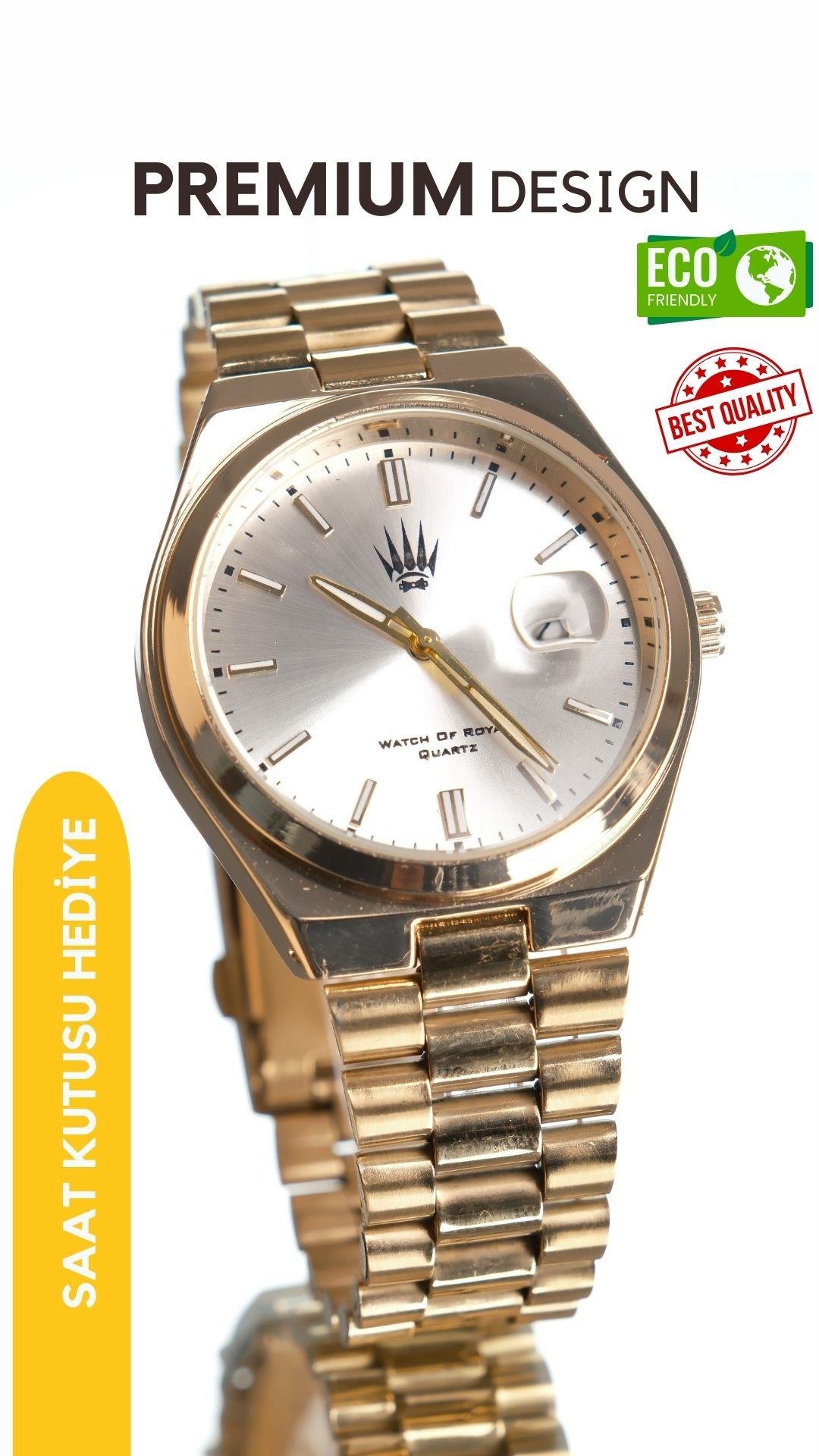 Ocean Gold White Kol SaatiWatchesWATCHOFROYALOceanOcean Gold White Kol Saati