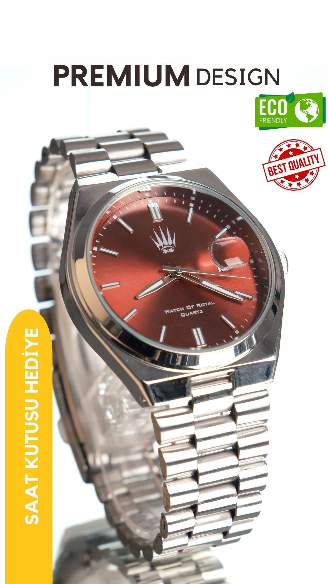 Ocean Silver Red Kol SaatiKol SaatiWATCHOFROYALOceanOcean Silver Red Kol Saati