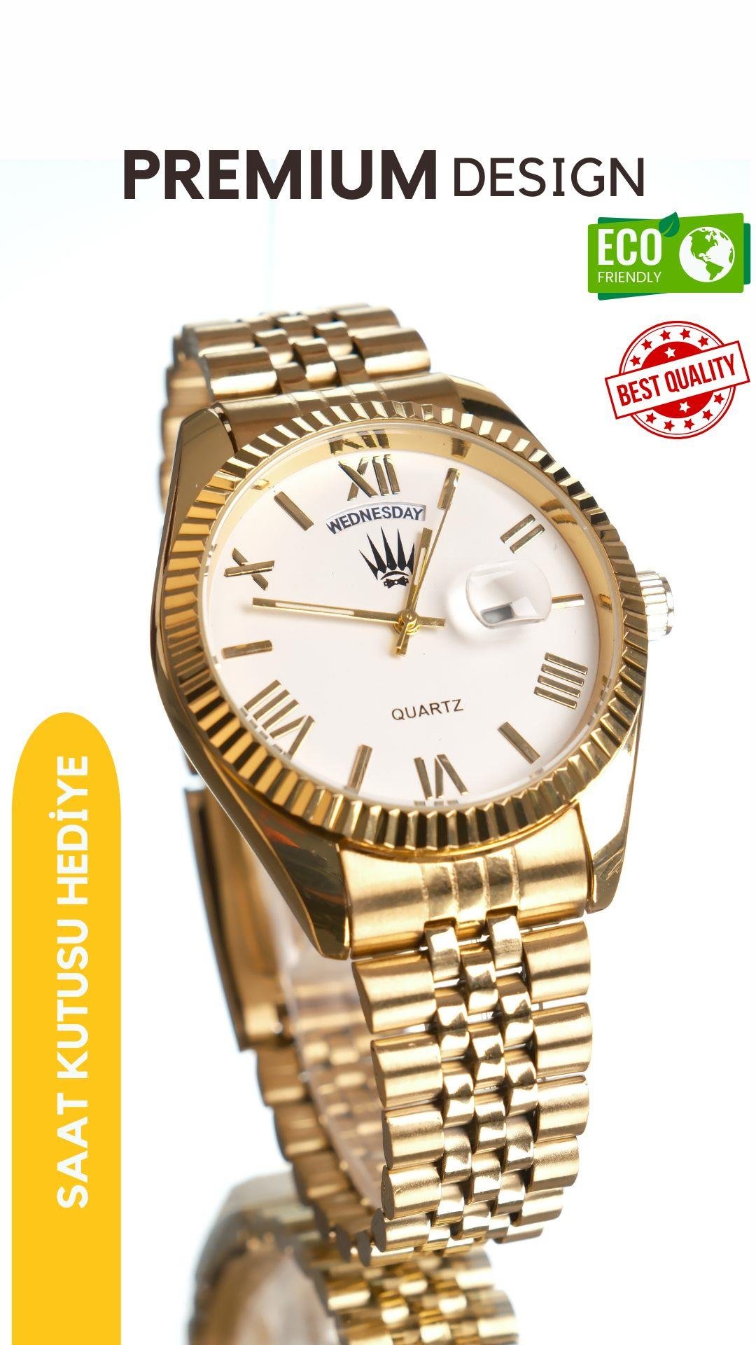 Rynor Gold White Kol SaatiWatchesWATCHOFROYALRynorRynor Gold White Kol Saati