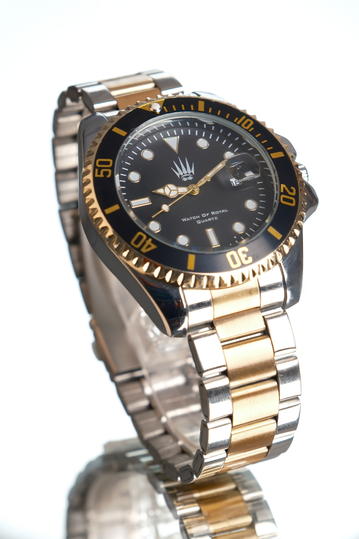 Titan Silver Gold Black Kol SaatiWatchesWATCHOFROYALTitanTitan Silver Gold Black Kol Saati