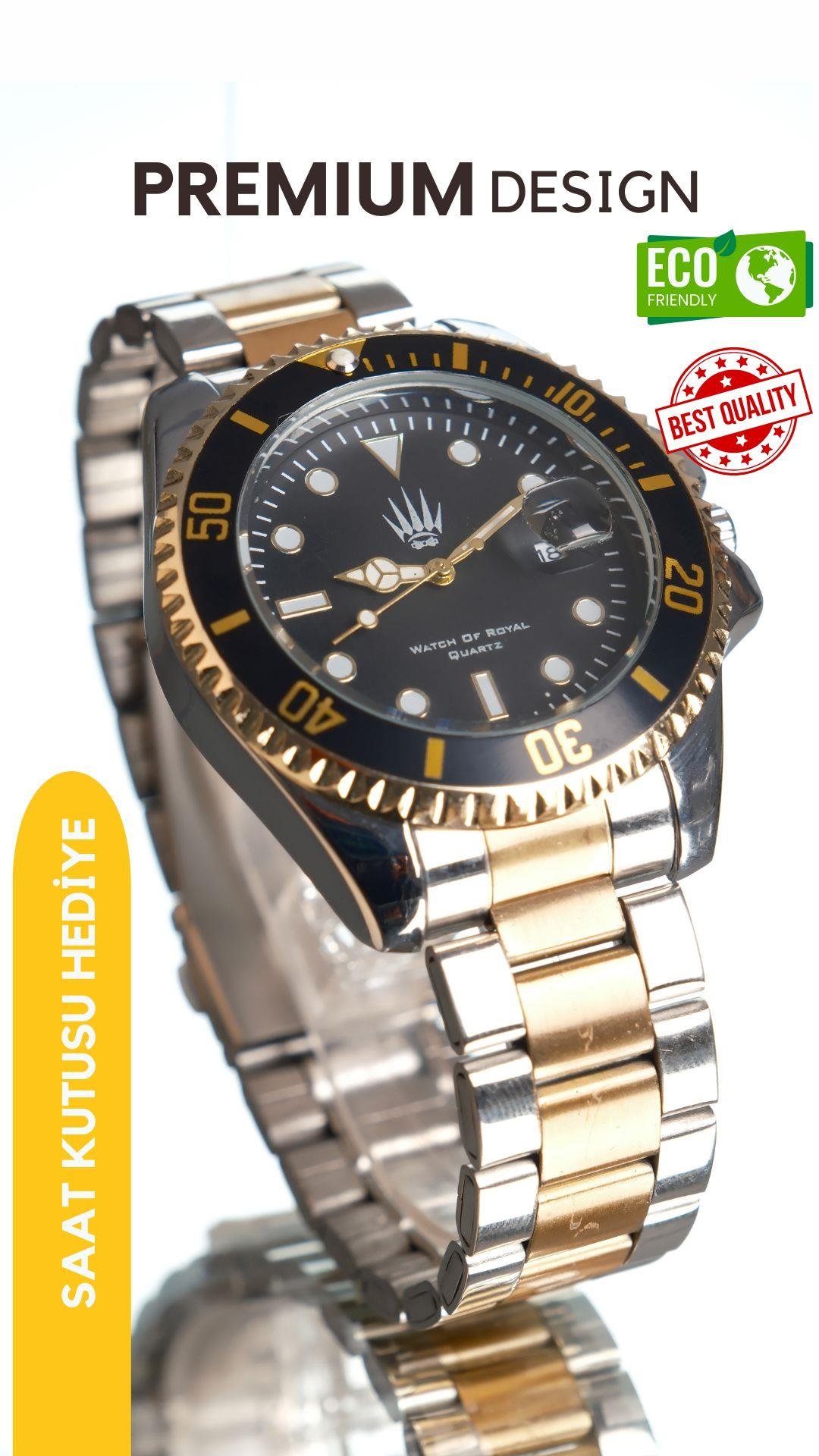 Titan Silver Gold Black Kol SaatiWatchesWATCHOFROYALTitanTitan Silver Gold Black Kol Saati