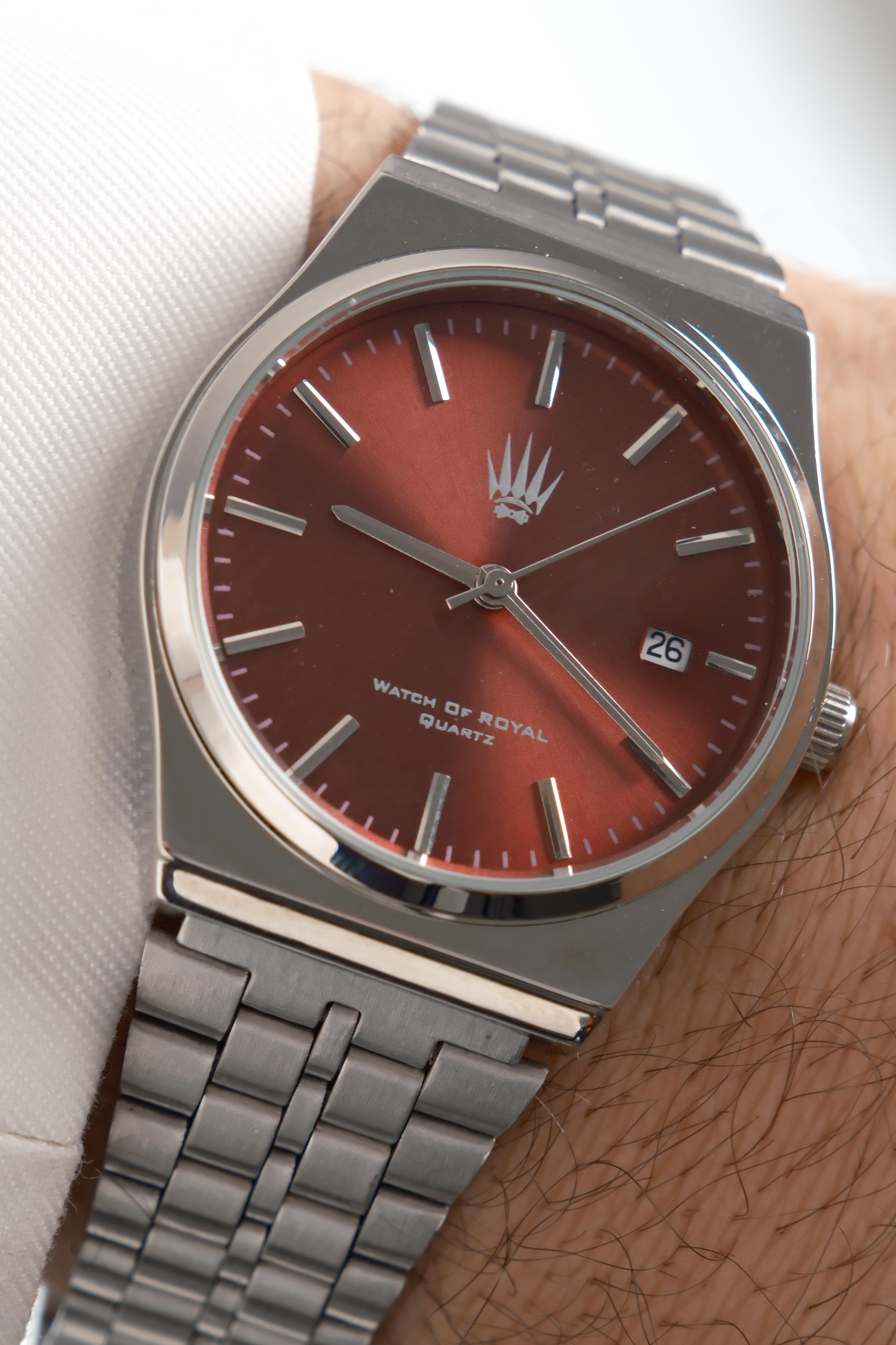 Virtus Classic Time Silver red Kol SaatiKol SaatiWATCHOFROYALVirtusClassicVirtus Classic Time Silver red Kol Saati