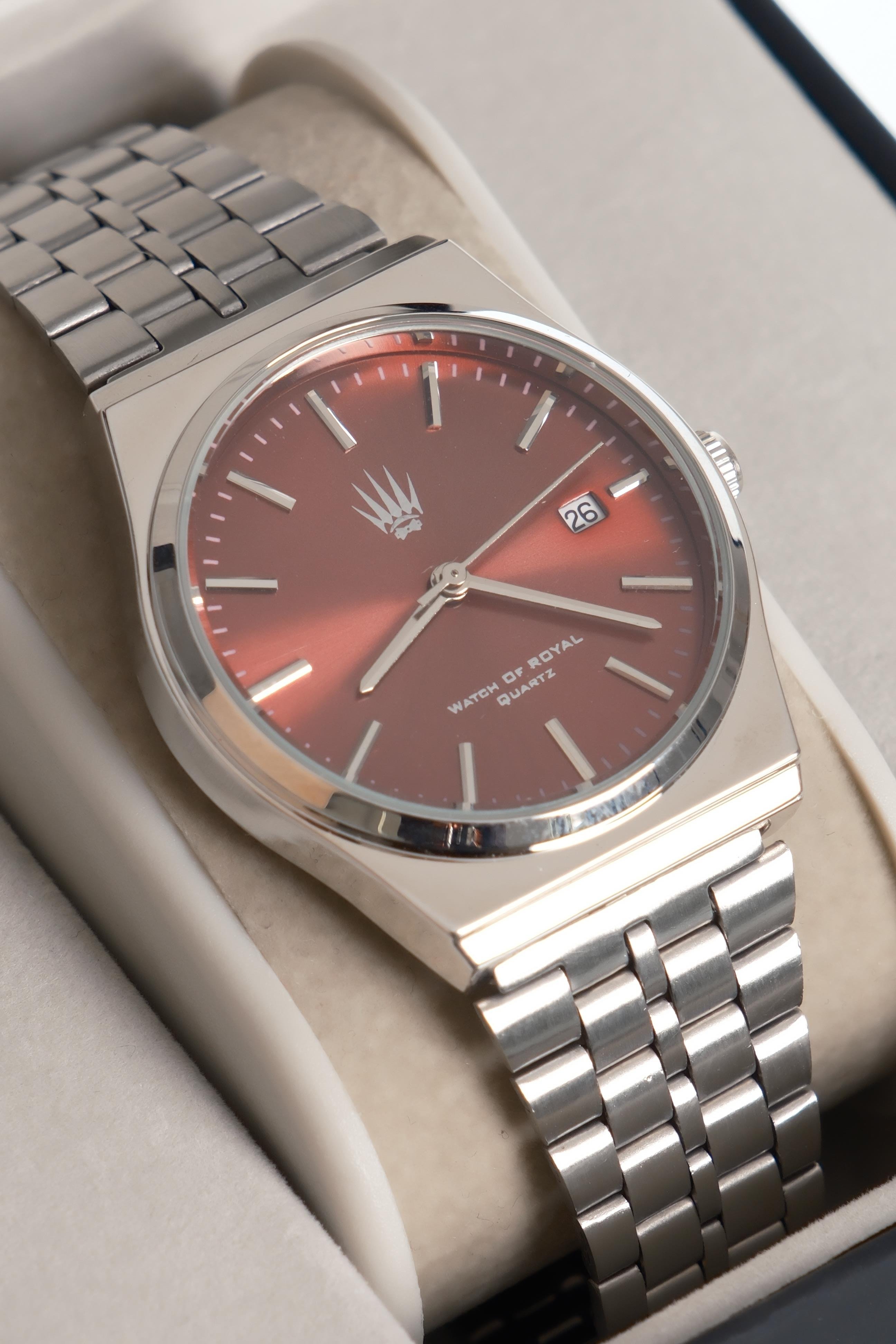 Virtus Classic Time Silver red Kol SaatiKol SaatiWATCHOFROYALVirtusClassicVirtus Classic Time Silver red Kol Saati