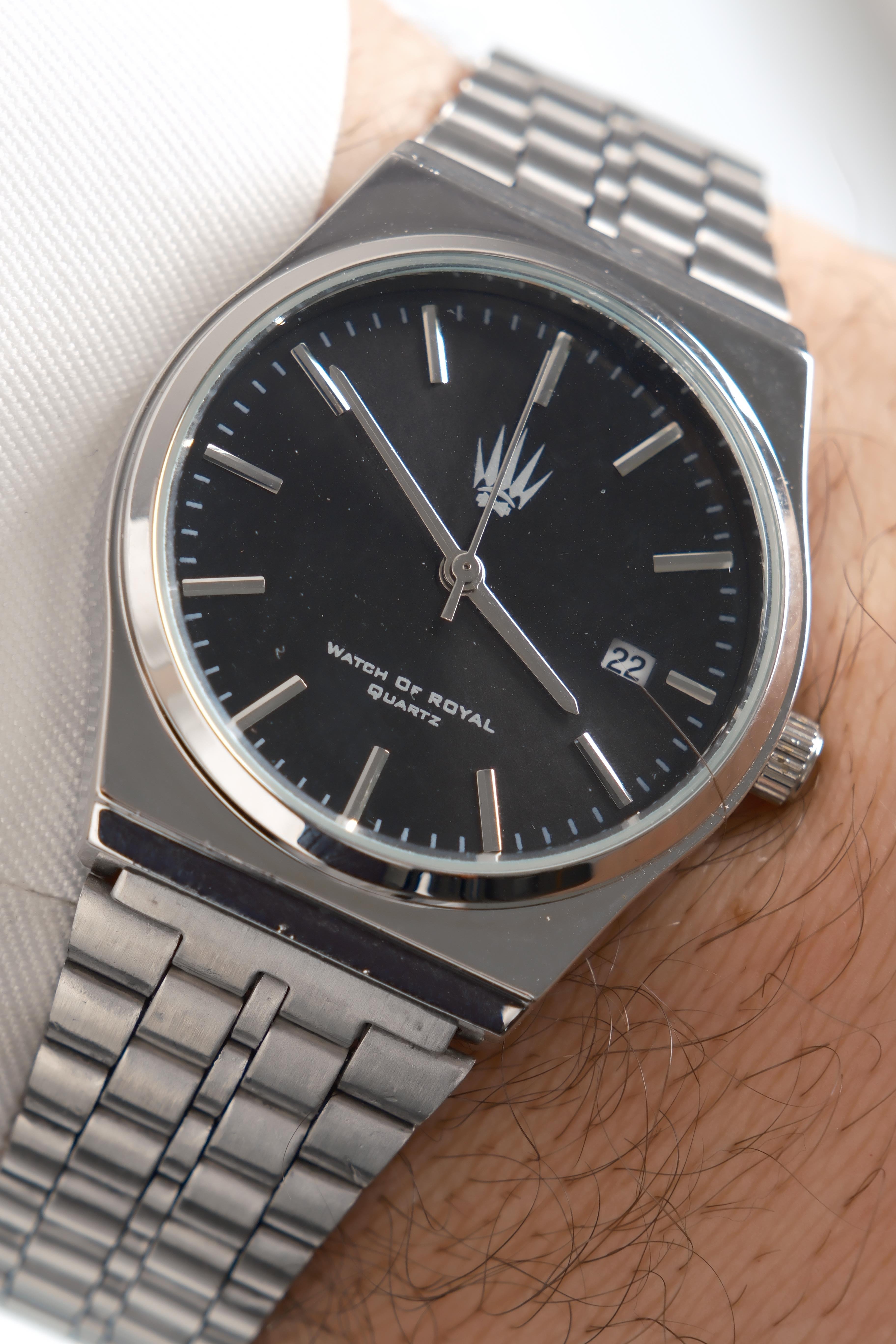 Virtus Classic Time Silver Black Kol SaatiKol SaatiWATCHOFROYALVirtusClassicVirtus Classic Time Silver Black Kol Saati