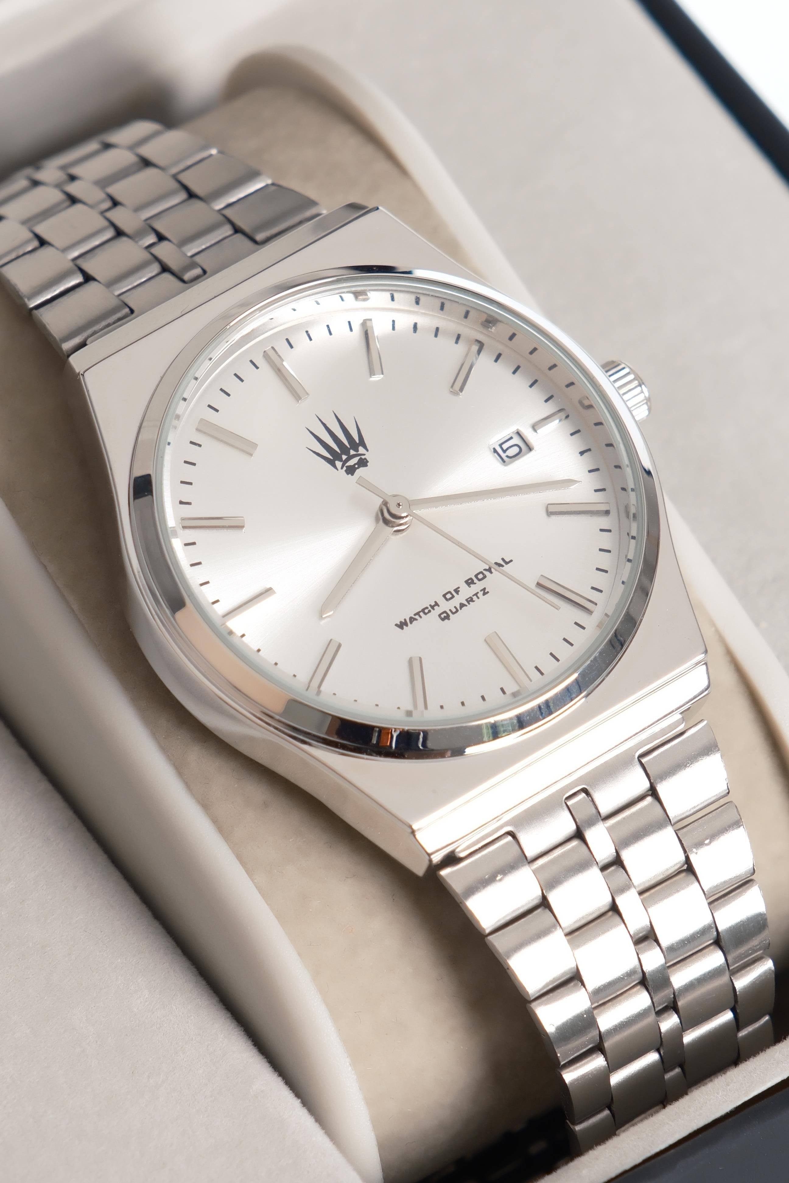 Virtus Classic Time Silver White Kol SaatiKol SaatiWATCHOFROYALVirtusClassicVirtus Classic Time Silver White Kol Saati