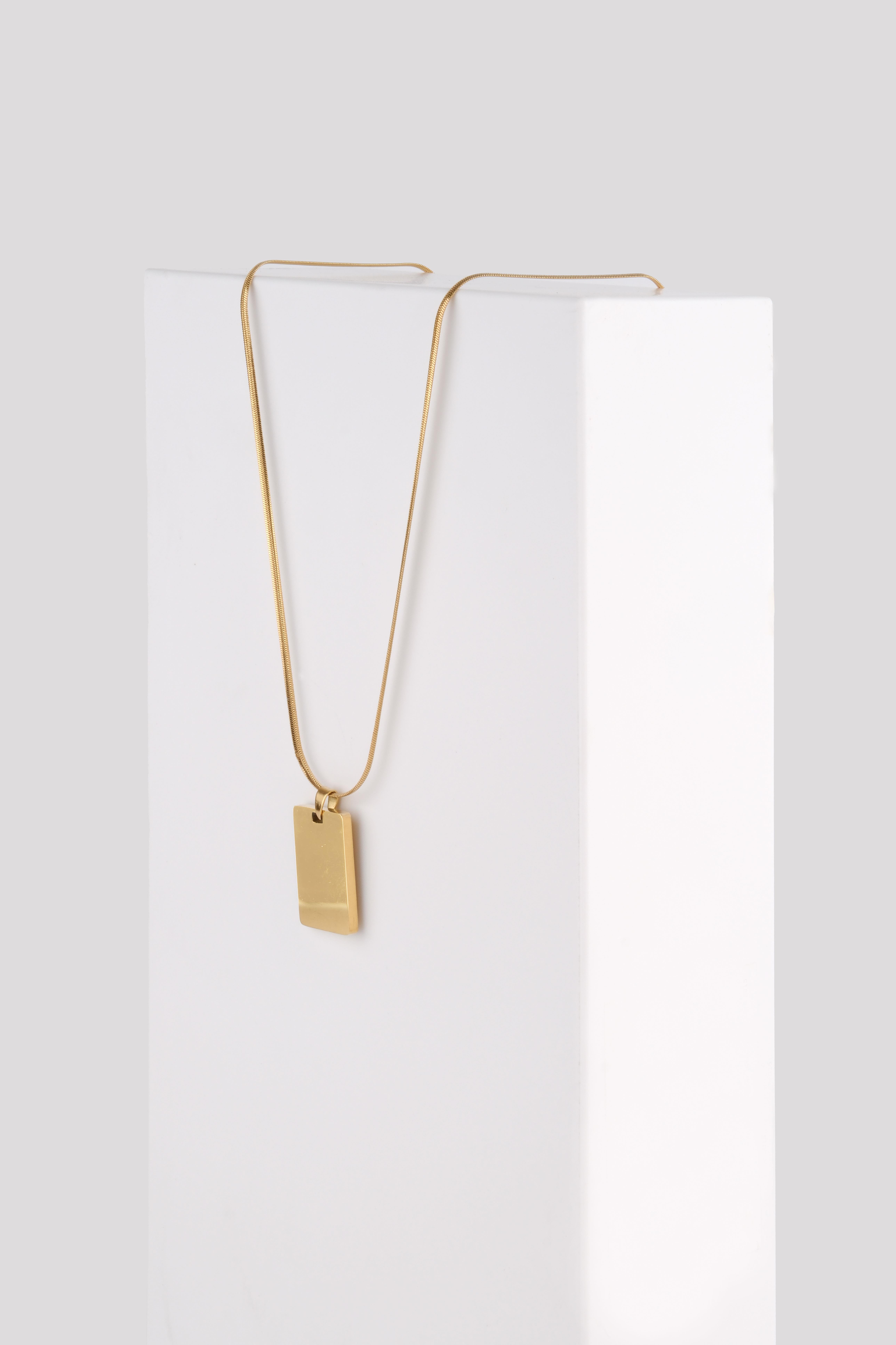 CARLINO GOLD STEEL NECKLACE NecklaceWATCHOFROYALCRLNGLD CARLINO GOLD STEEL NECKLACE 