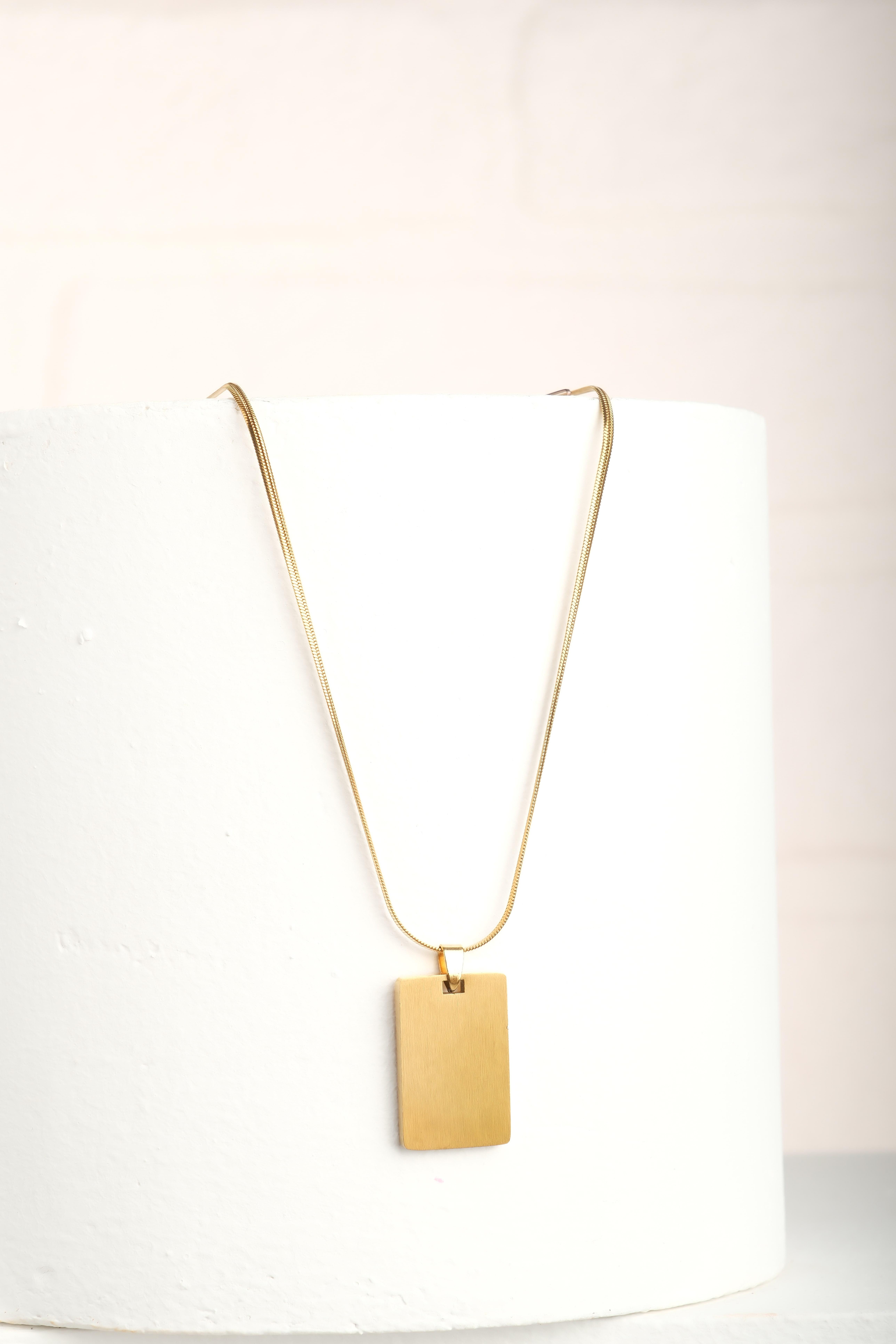 CARLINO GOLD STEEL NECKLACE NecklaceWATCHOFROYALCRLNGLD CARLINO GOLD STEEL NECKLACE 