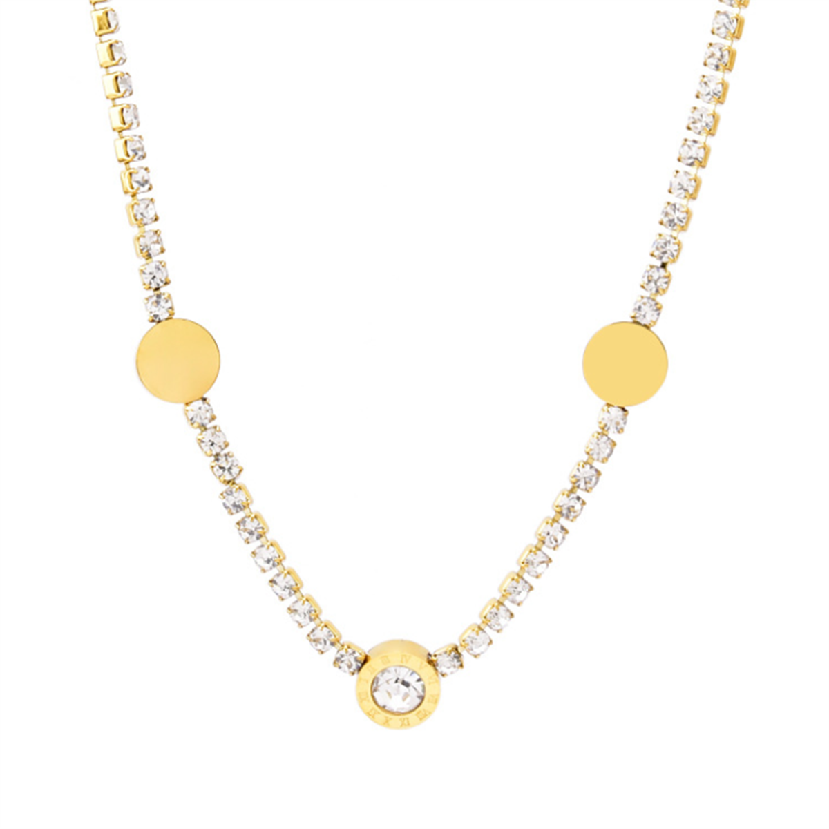 DIANA GOLD  ÇELİK KOLYE NECKLACEWATCHOFROYALDIANADIANA GOLD  ÇELİK KOLYE 