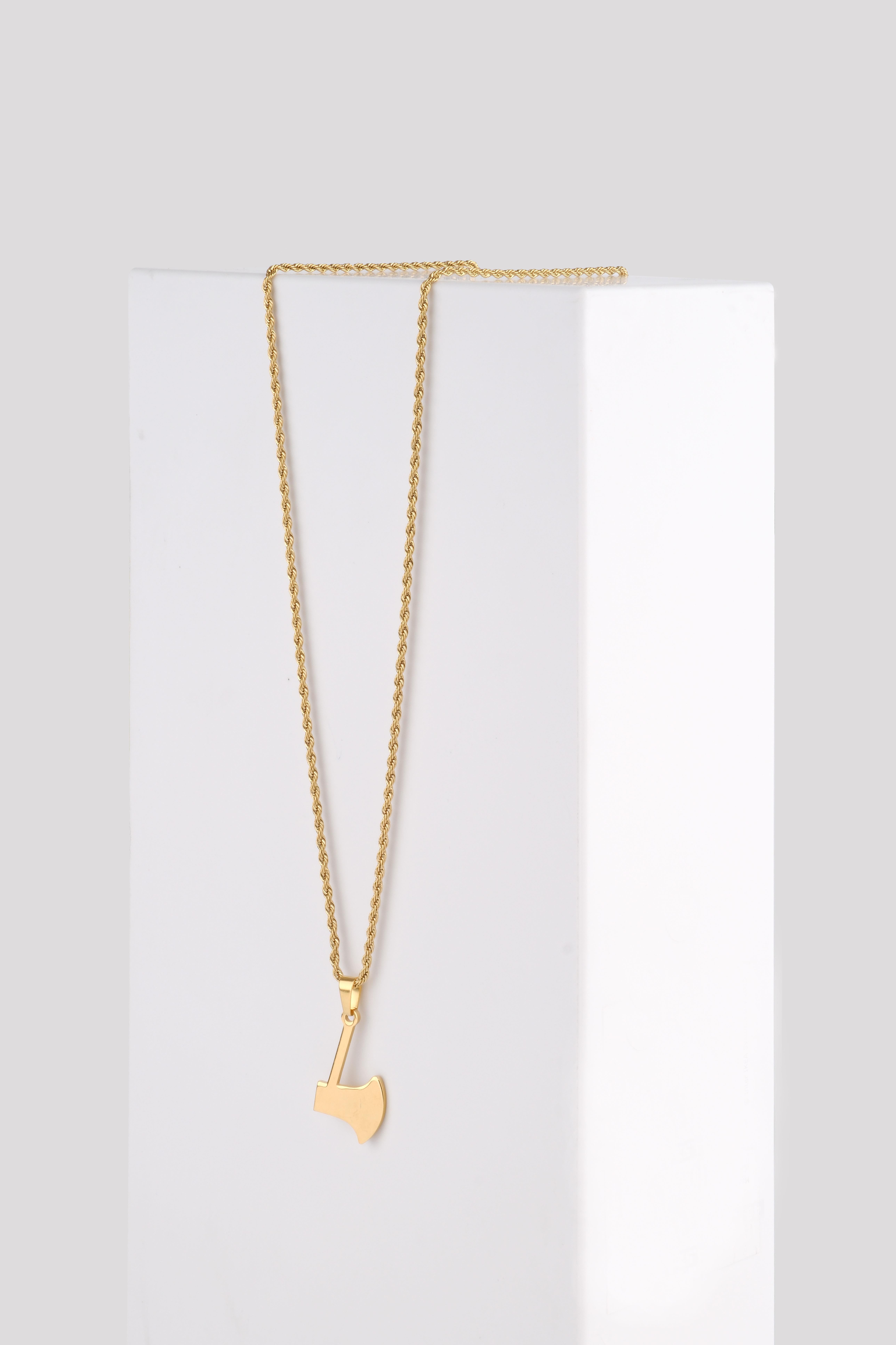 MARTINA GOLD STEEL NECKLACE NecklaceWATCHOFROYALMRTNGLDMARTINA GOLD STEEL NECKLACE 