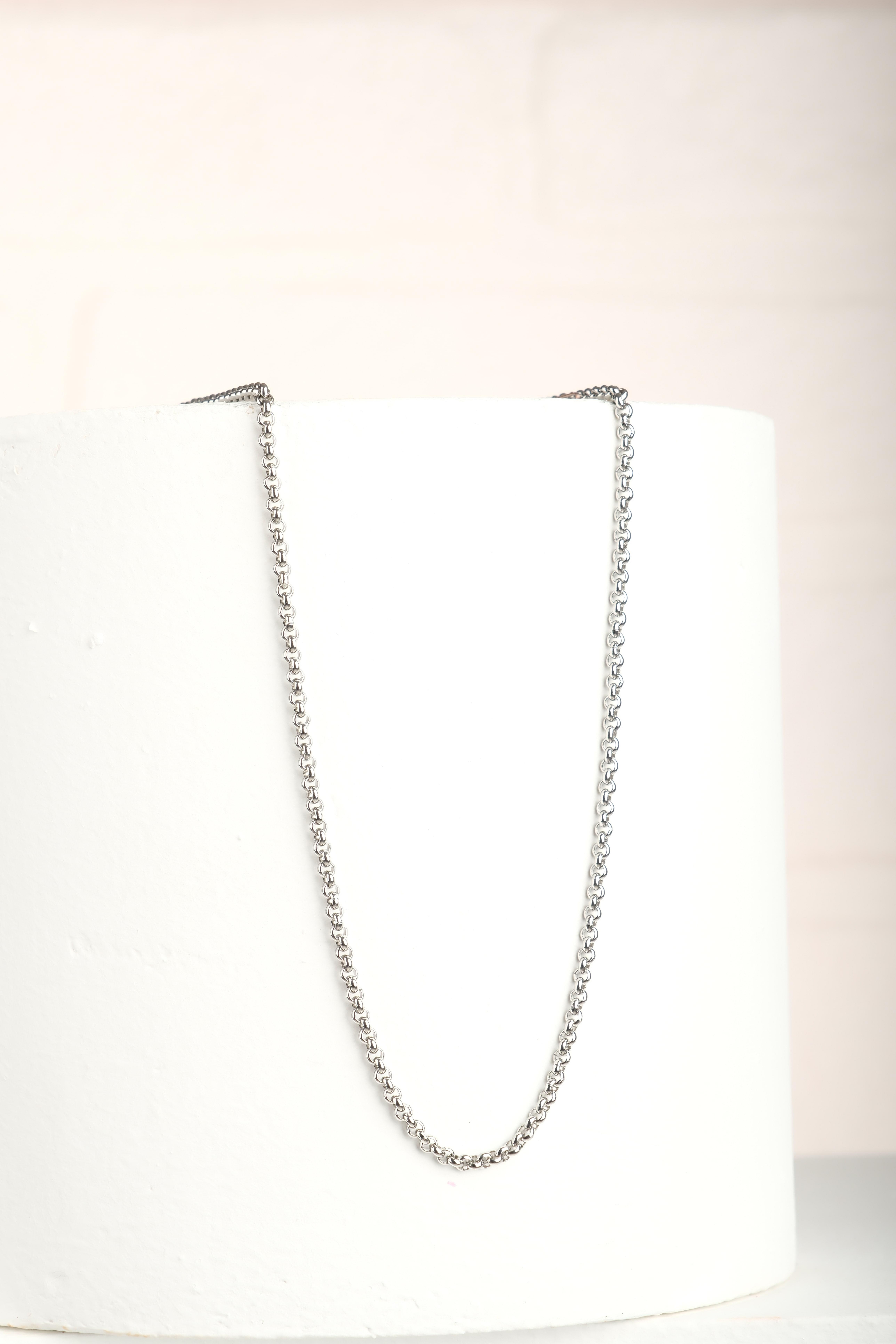 Palona Silver Zincir Çelik KolyeNecklaceWATCHOFROYALPalonaPalona Silver Zincir Çelik Kolye