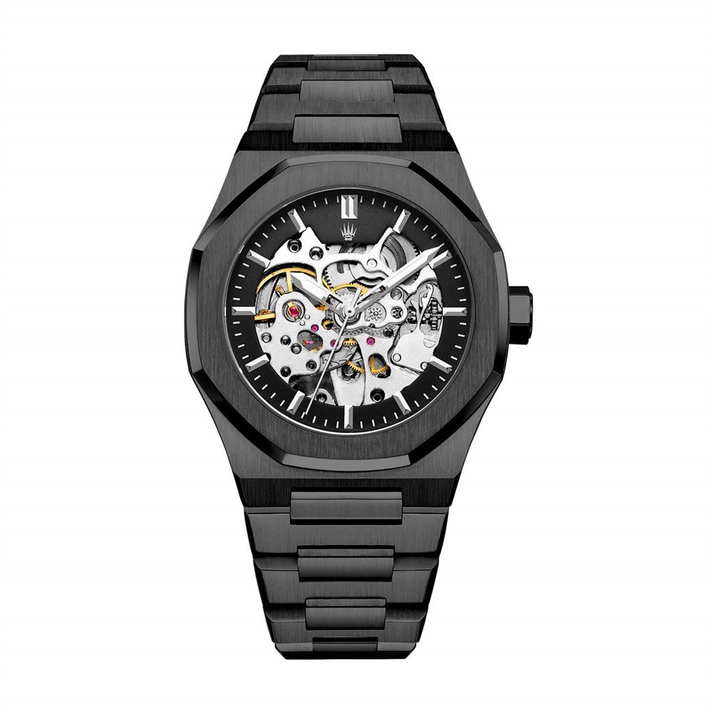 ROYAL CROWN AUTOMATIC BLACK KOL SAATİSAATROYAL WATCHESRYLCRWNAUTMCBLCKROYAL CROWN AUTOMATIC BLACK KOL SAATİ