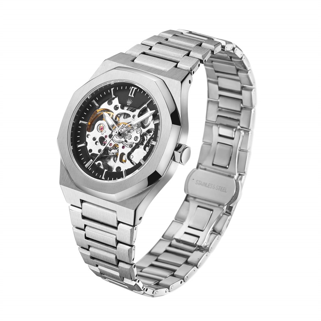 ROYAL CROWN AUTOMATIC SILVER KOL SAATİSAATROYAL WATCHESRYLCRWNAUTMCSLVRROYAL CROWN AUTOMATIC SILVER KOL SAATİ