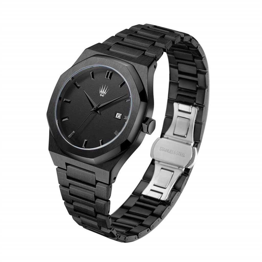 ROYAL CROWN BLACK KOL SAATİSAATROYAL WATCHESRYLCRWNBLCKROYAL CROWN BLACK KOL SAATİ