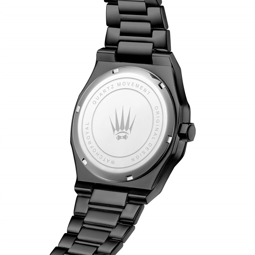 ROYAL CROWN BLACK KOL SAATİSAATROYAL WATCHESRYLCRWNBLCKROYAL CROWN BLACK KOL SAATİ