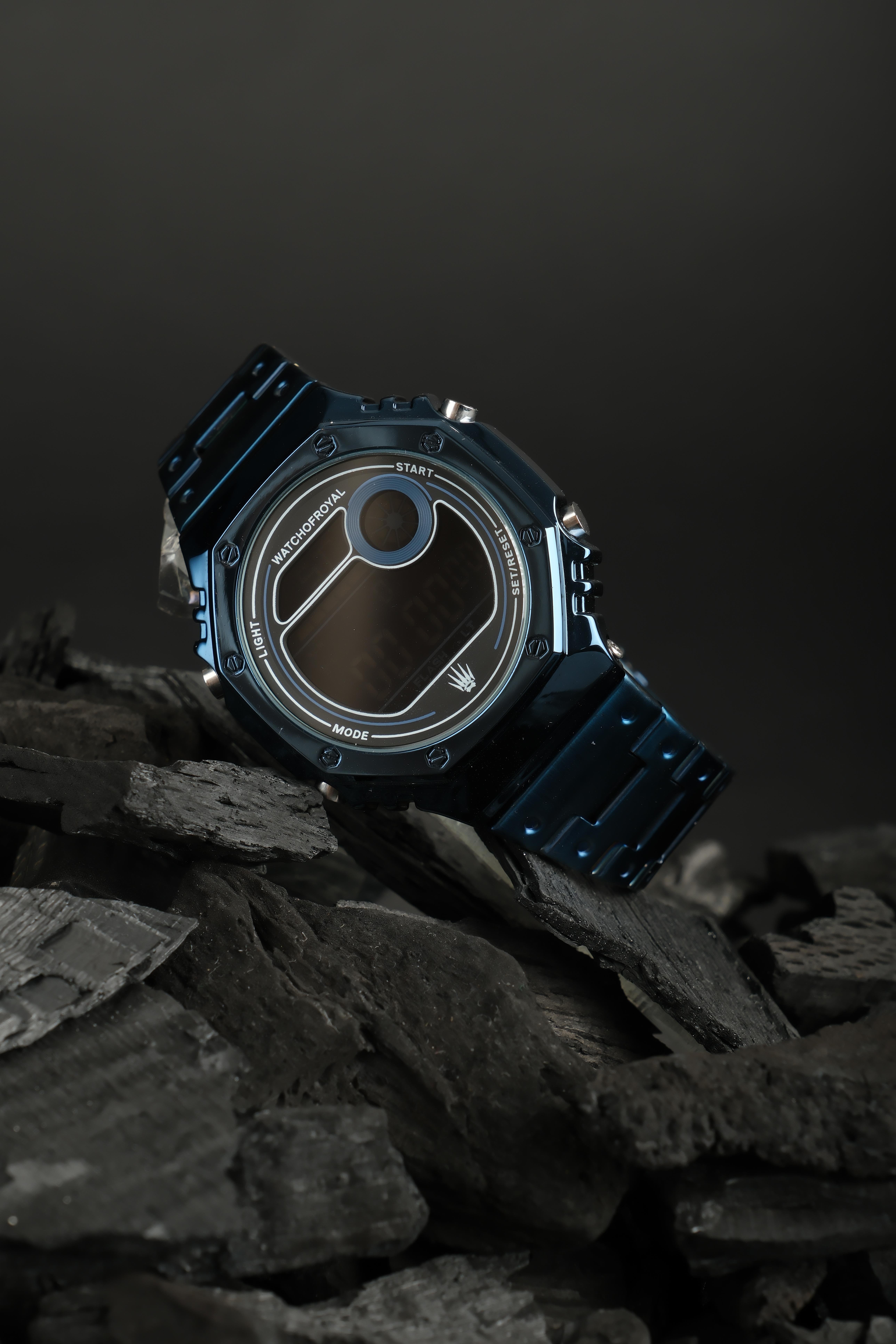 LED WOX NAVY BLUE WRISTWATCHWatchesWATCHOFROYALLEDWOXRSNVYBLKLSTLED WOX NAVY BLUE WRISTWATCH