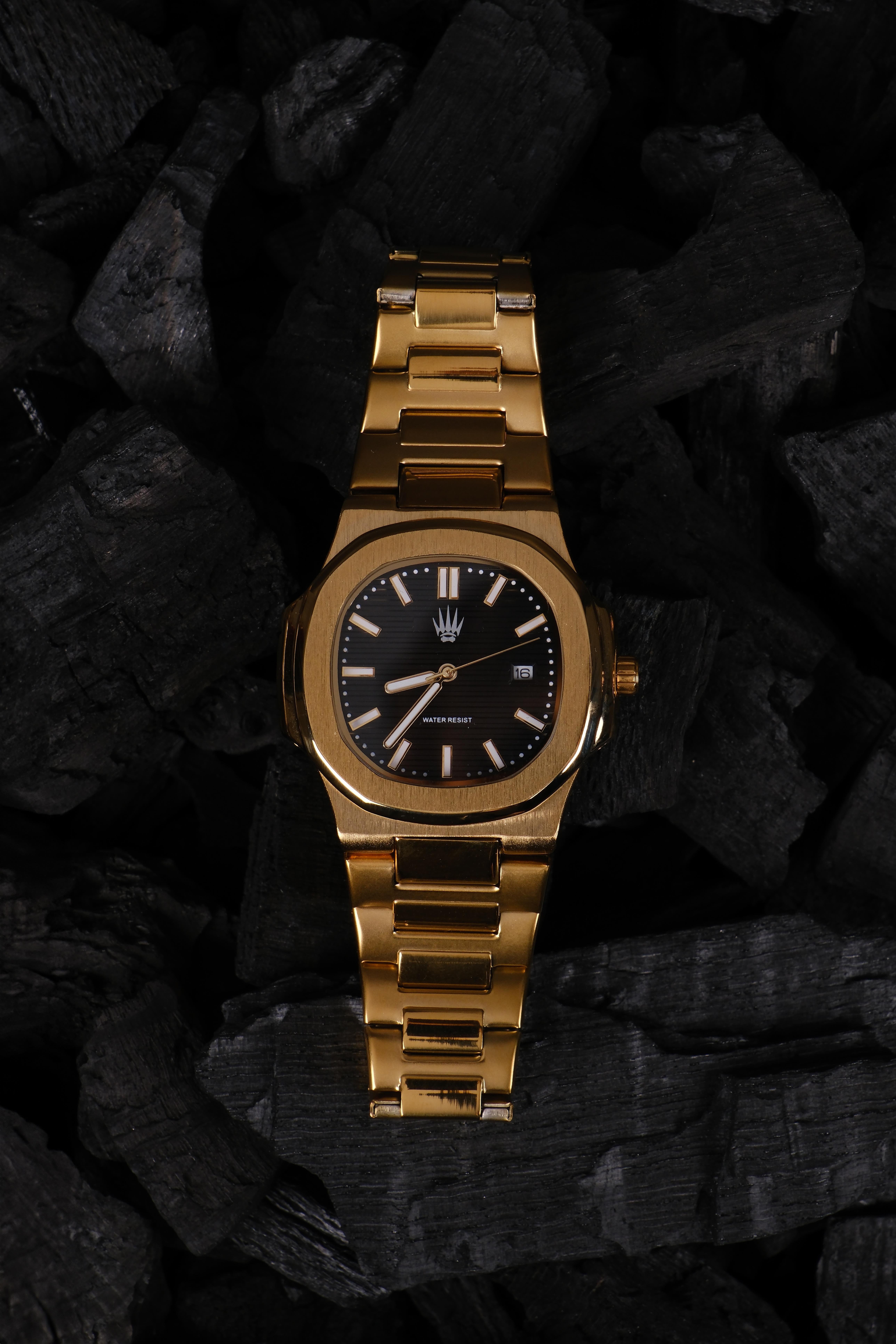Vector Gold Black Çelik Kol SaatiSaatWATCHOFROYALVECTORVector Gold Black Çelik Kol Saati