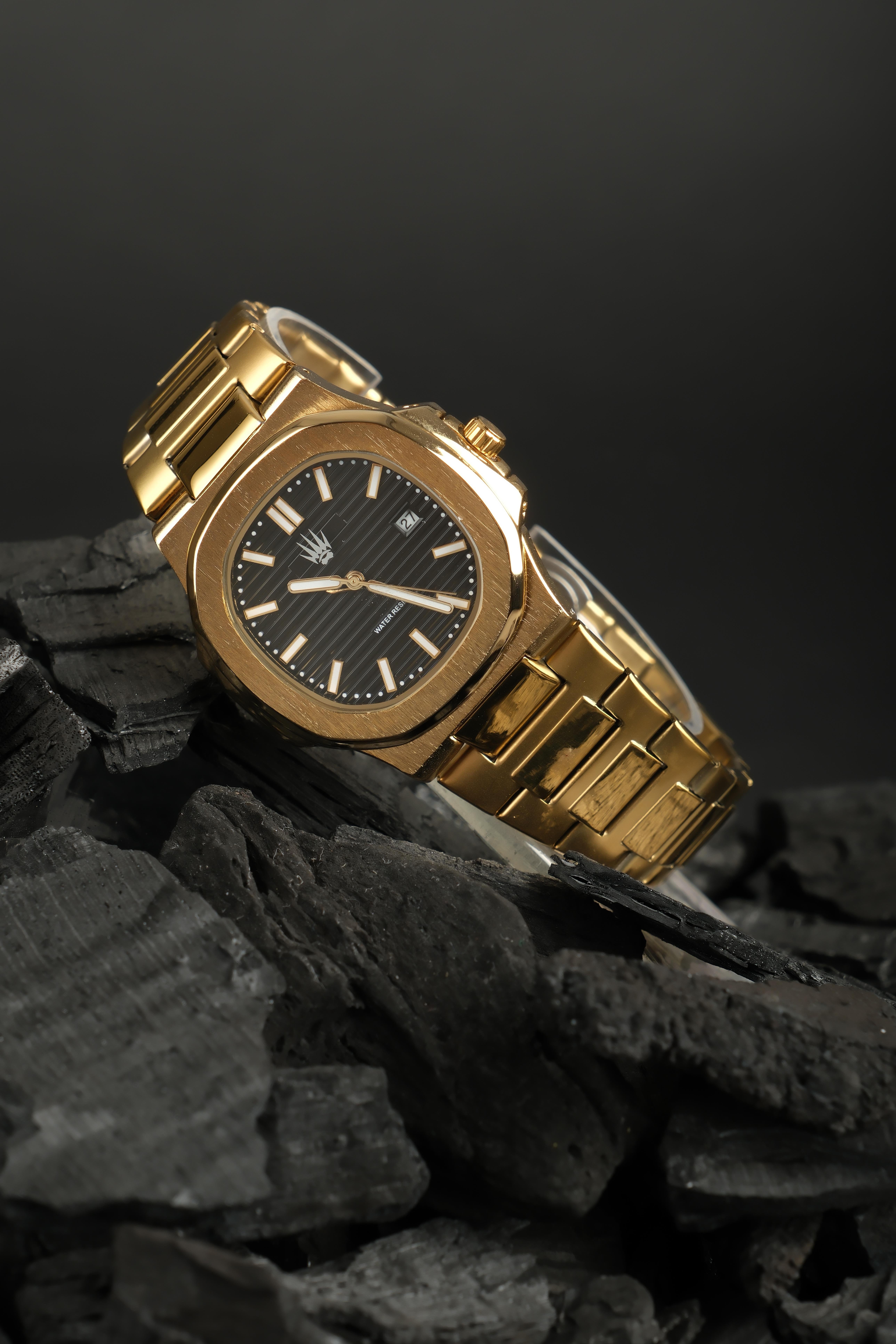 Vector Gold Black Çelik Kol SaatiSaatWATCHOFROYALVECTORVector Gold Black Çelik Kol Saati