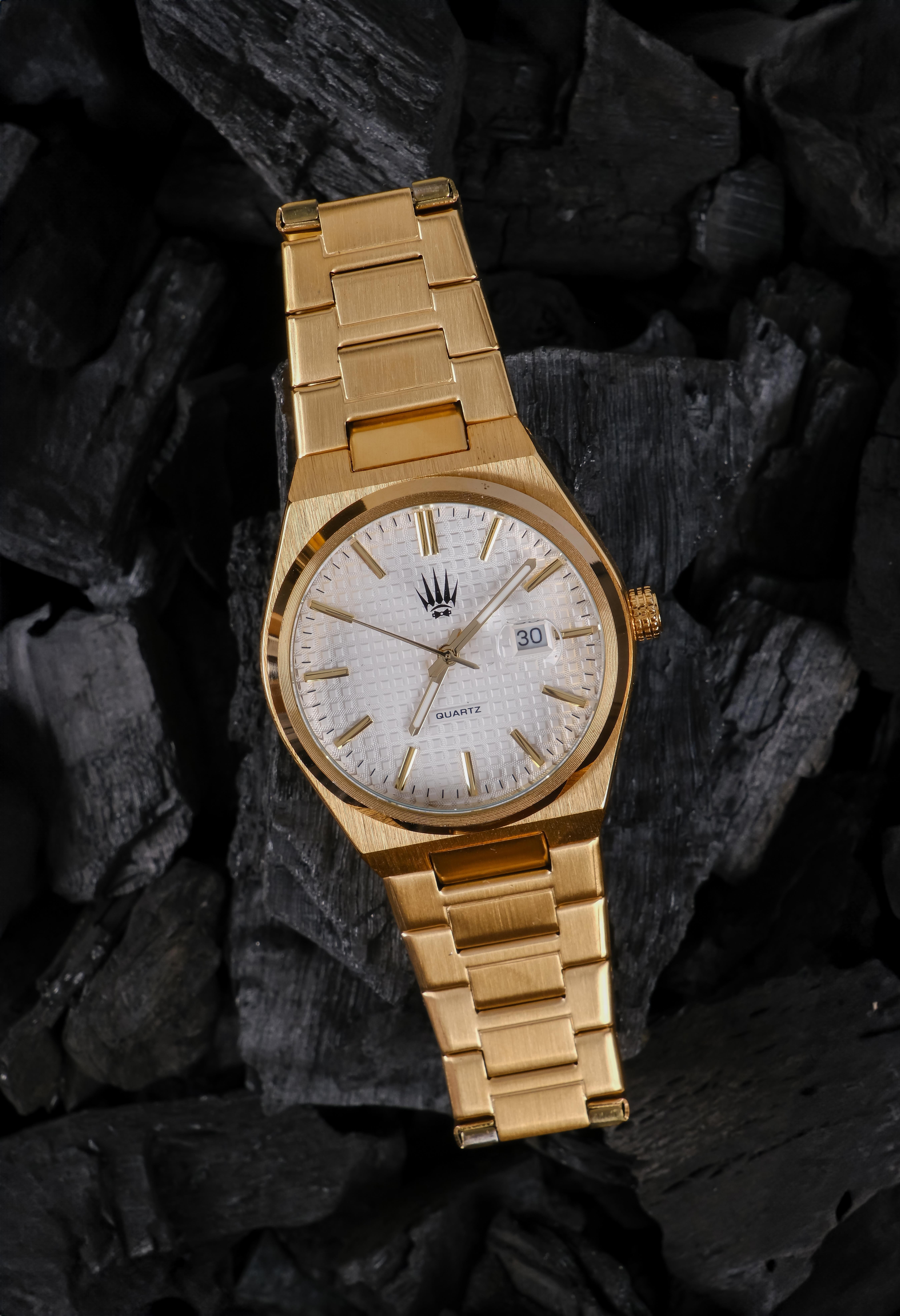 Vortex Gold White Çelik Kol SaatiSaatWATCHOFROYALVORTEXVortex Gold White Çelik Kol Saati