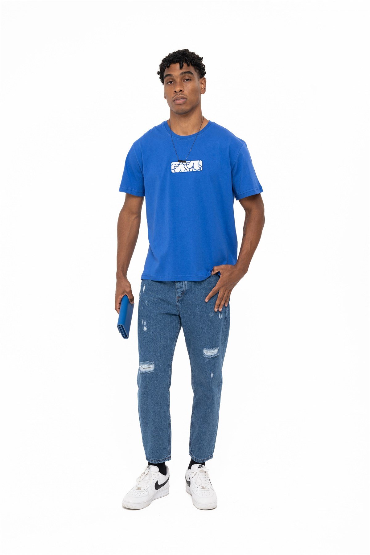 PLEASURE T-SHIRT BLUET-SHIRTWATCH OF ROYALPLEASUREBLUEPLEASURE T-SHIRT BLUE