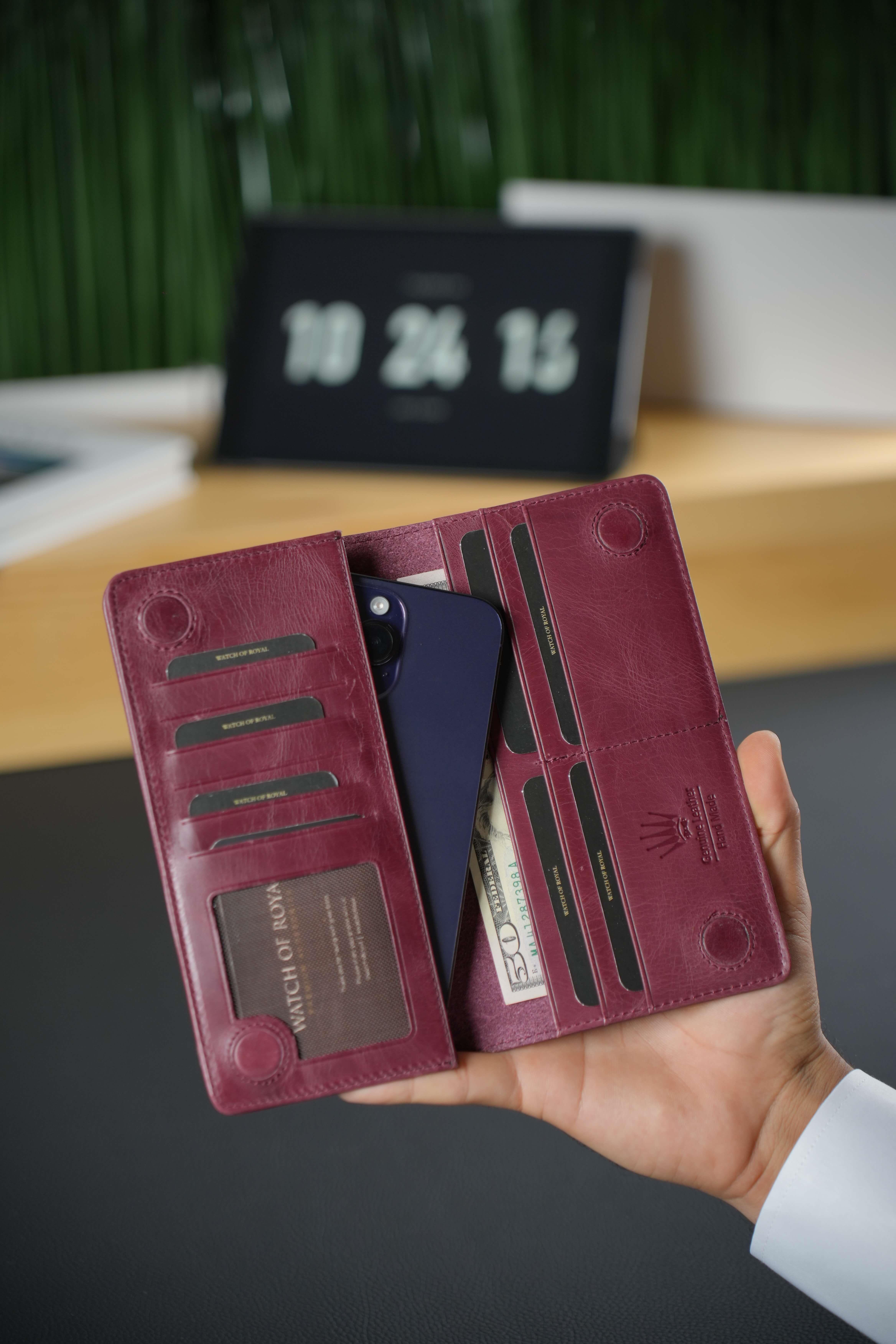 Samuel Bordo Hakiki Deri Telefon Cüzdanı Şık ve Fonksiyonel Deri CüzdanTelefon Cüzdanı KonseptWATCHOFROYALsamuelSamuel Bordo Hakiki Deri Telefon Cüzdanı Şık ve Fonksiyonel Deri Cüzdan