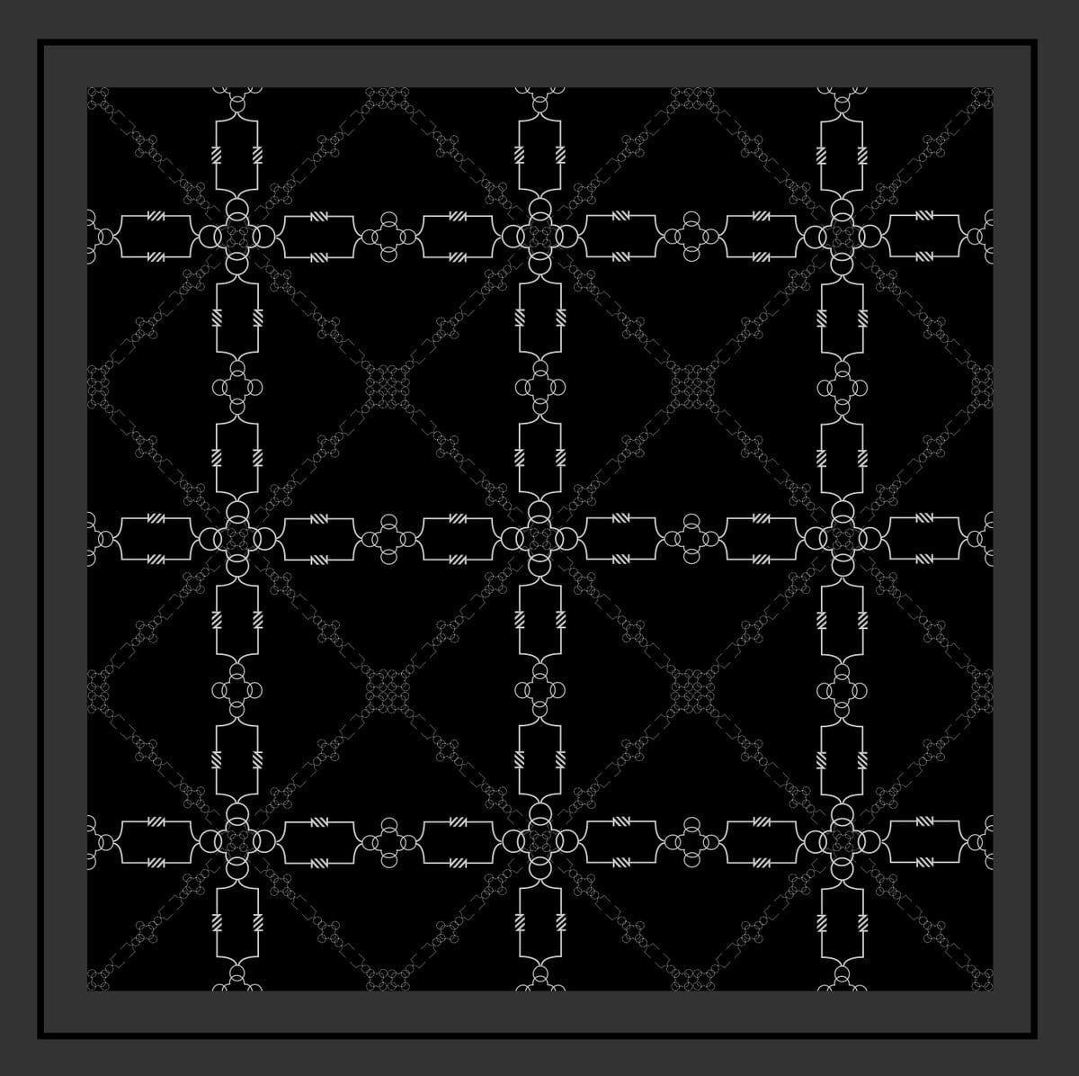 Cipher Sura İpek Eşarp  Siyah