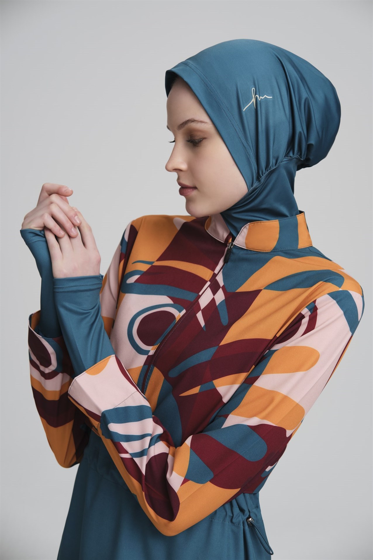 HAŞEMA Haşema Esila Tesettür Mayo  Yeşil_modest