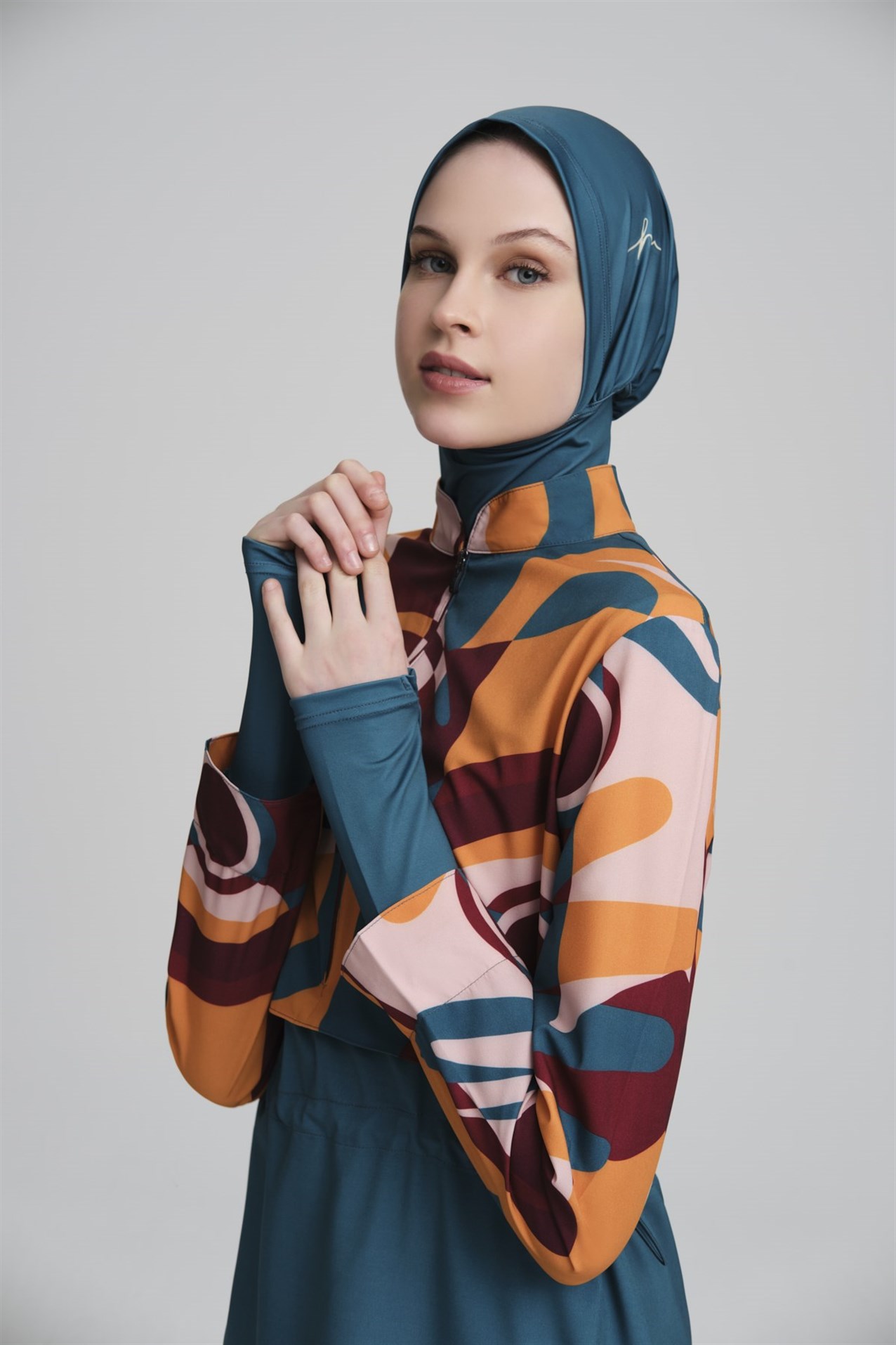 HAŞEMA Haşema Esila Tesettür Mayo  Yeşil_modest