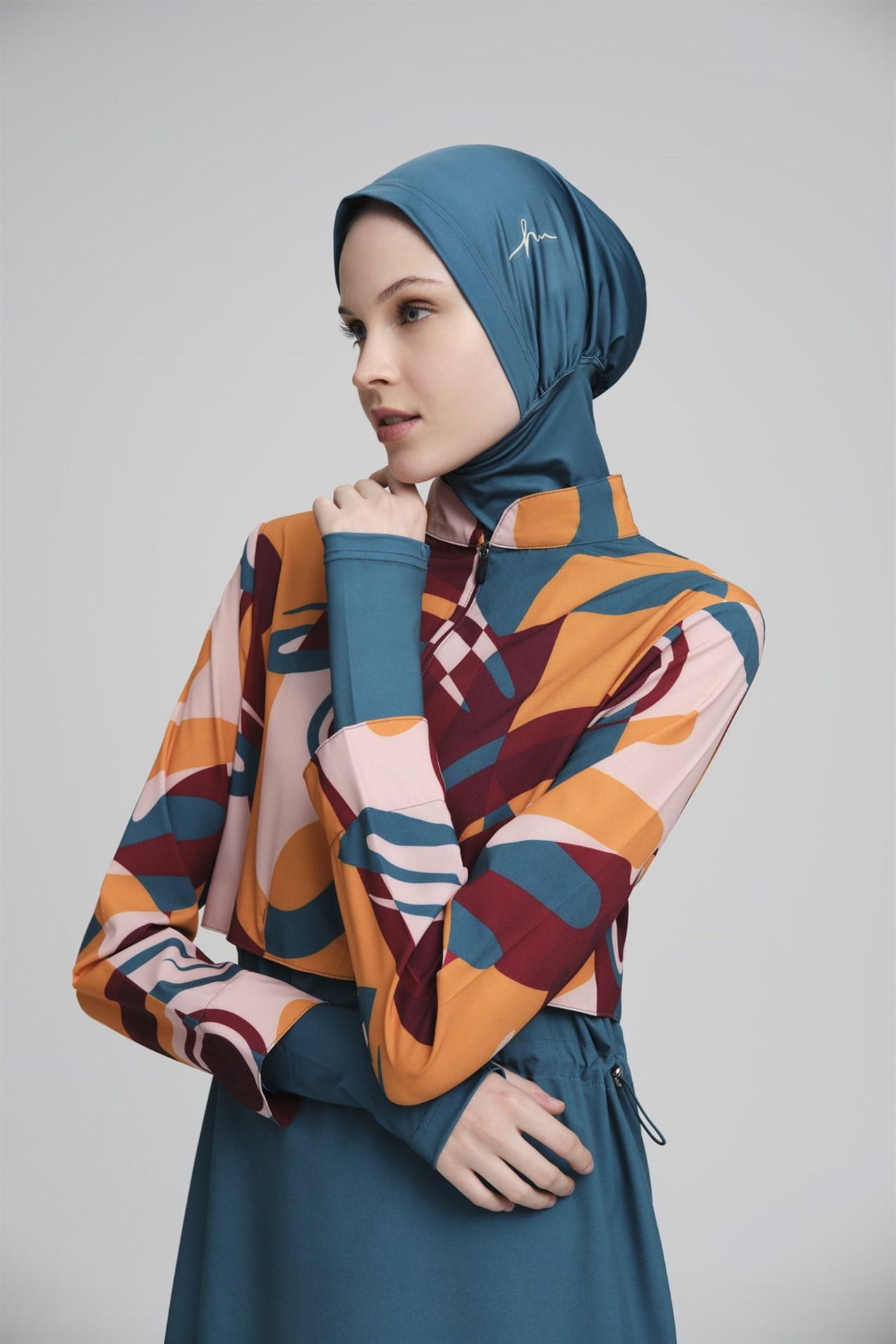 HAŞEMA Haşema Esila Tesettür Mayo  Yeşil_modest