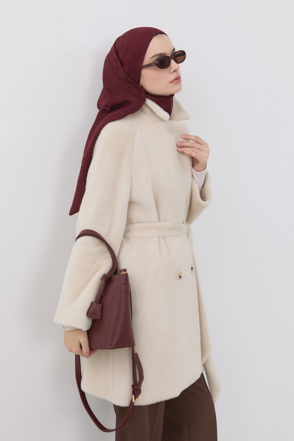 Kruvaze Angora Kaban  Bej