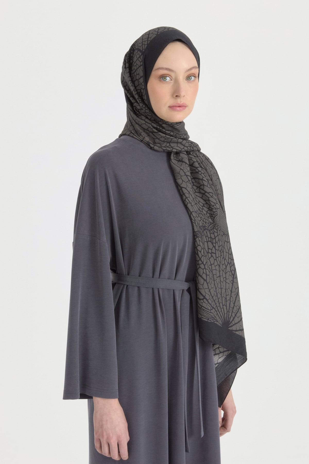 Mayda Viskon Şal  Siyah