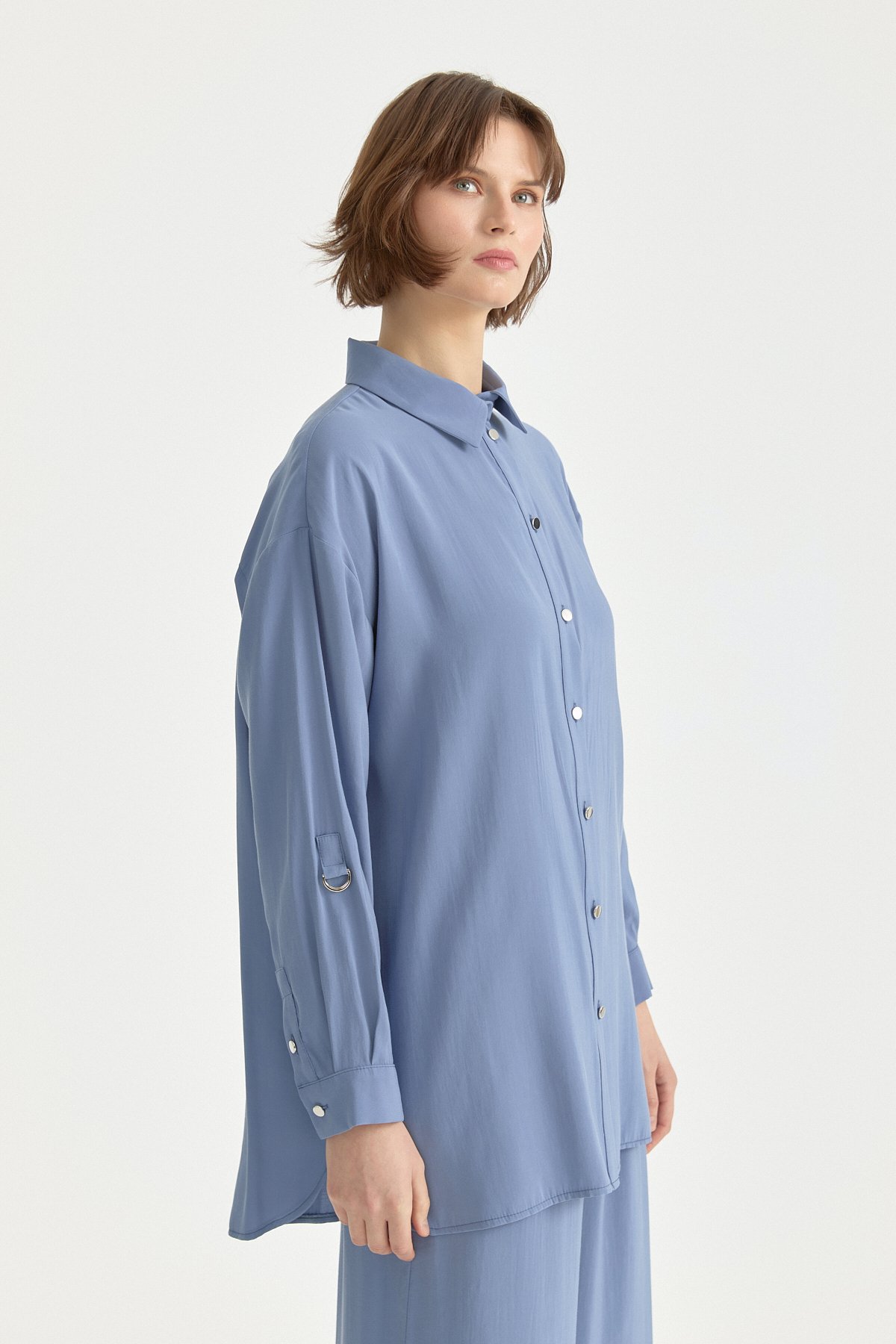 Modal Pantolon Tunik Takım  İndigo