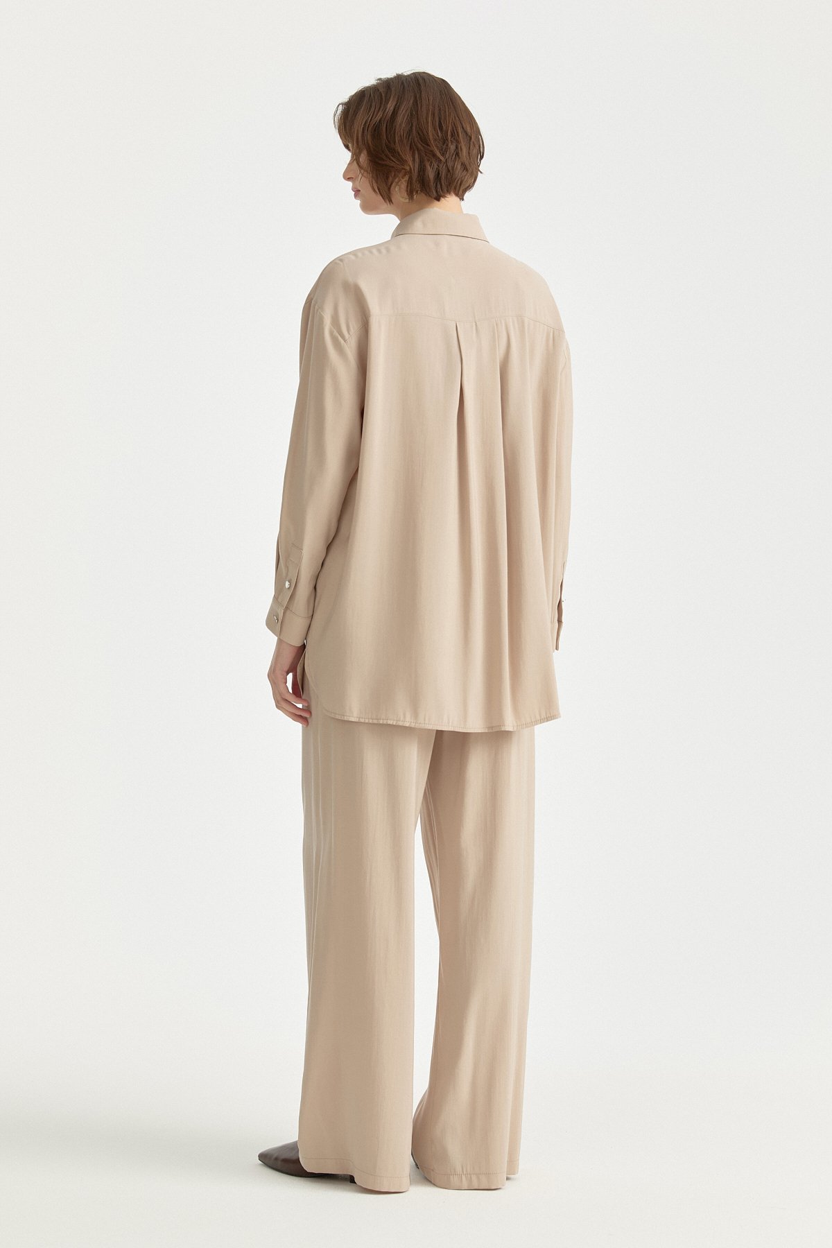 Modal Pantolon Tunik Takım  Vizon