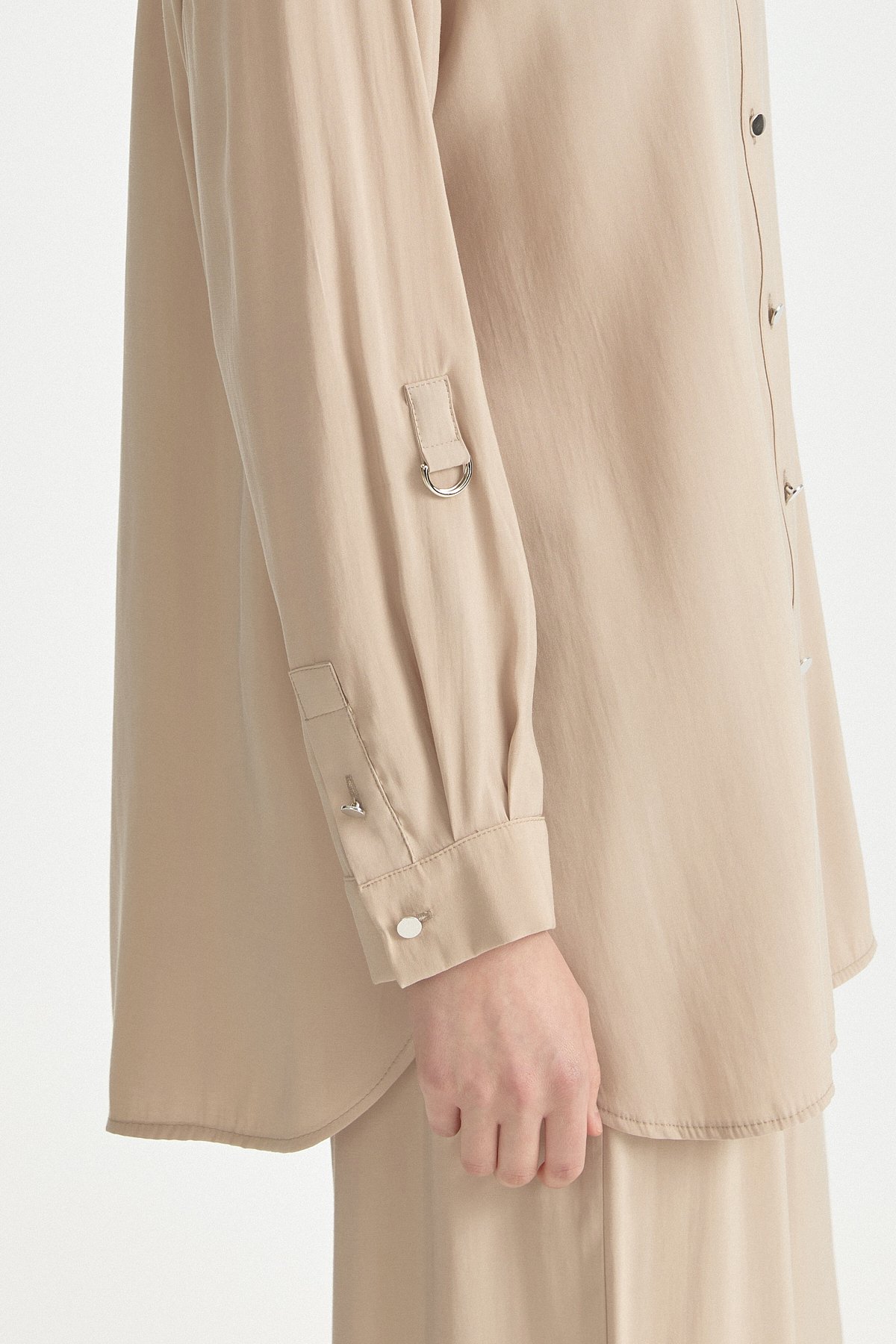 Modal Pantolon Tunik Takım  Vizon