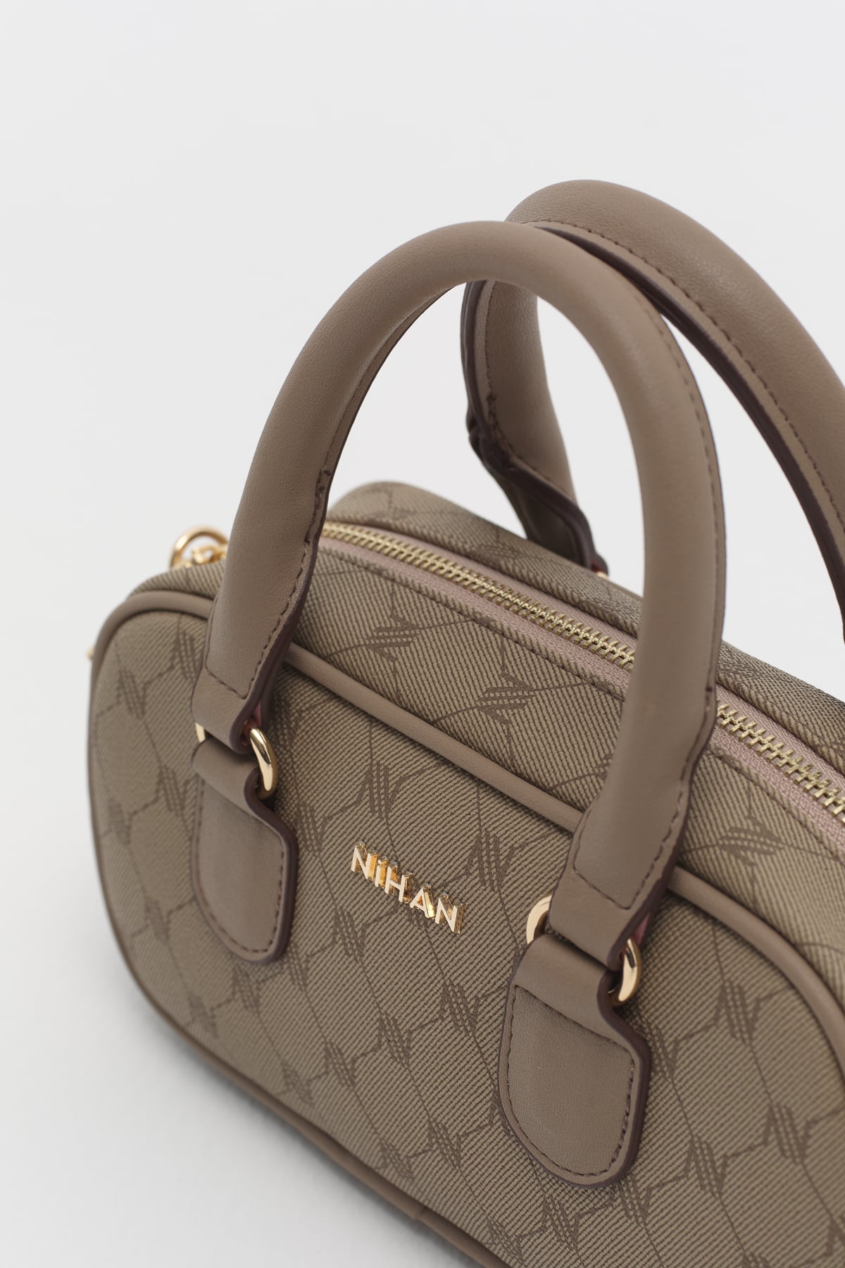 Monogram Çapraz Askılı Çanta  Bej