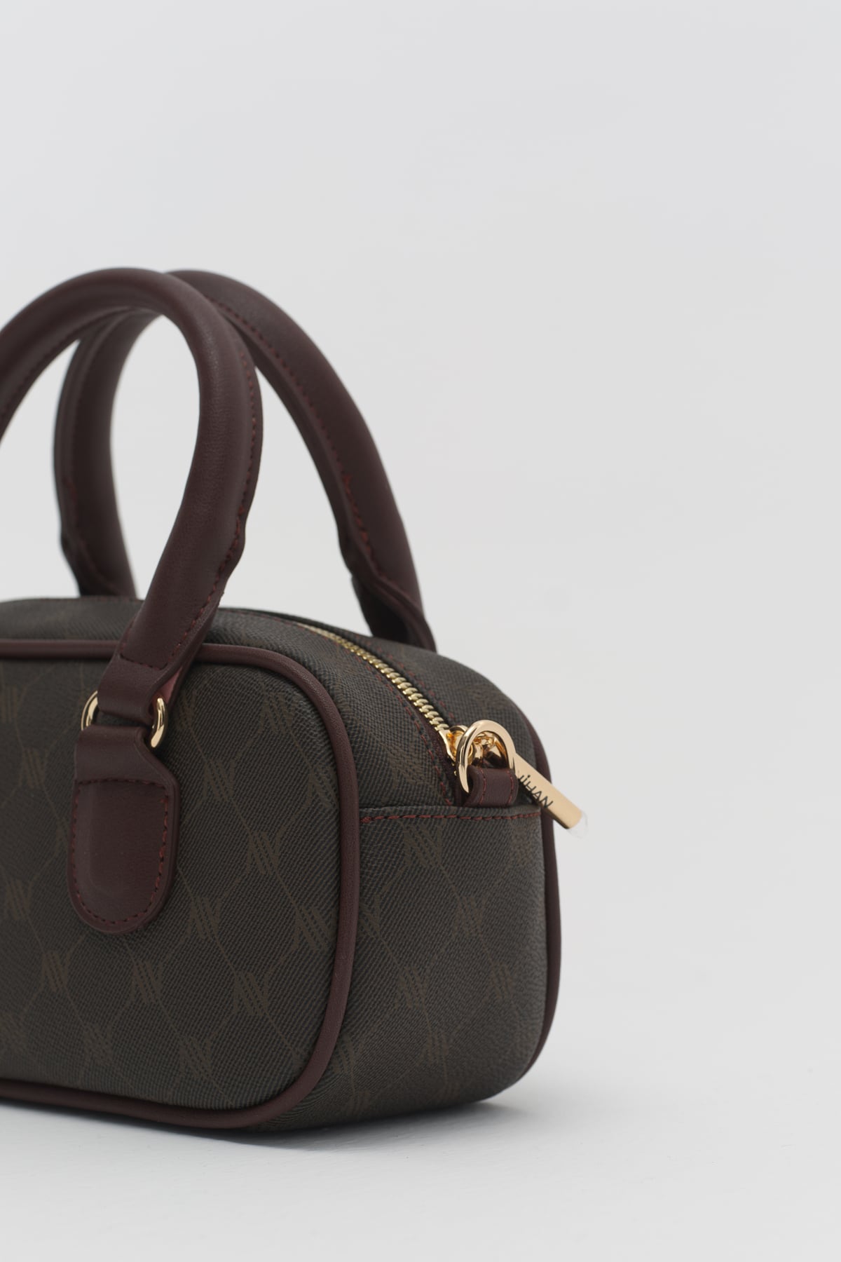 Monogram Çapraz Askılı Çanta  Kahve