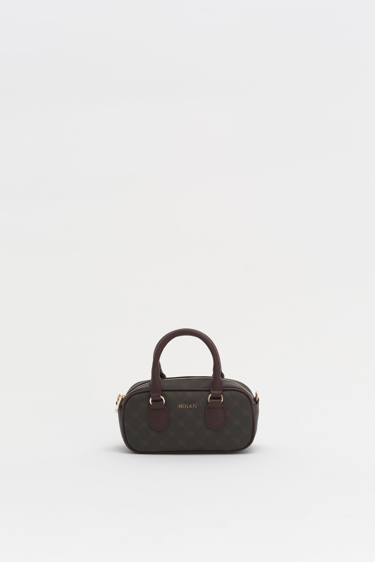 Monogram Çapraz Askılı Çanta  Kahve