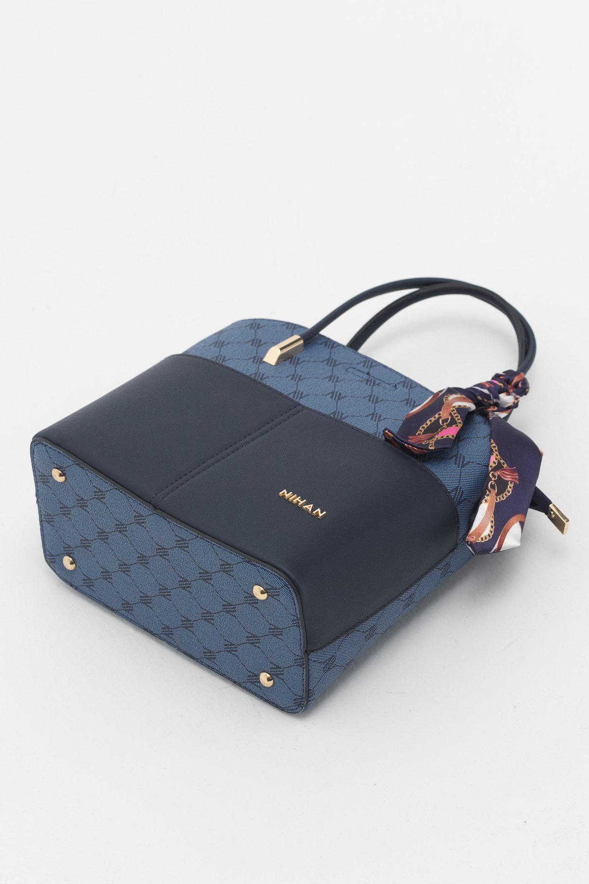 Monogram Tote Çanta  Lacivert