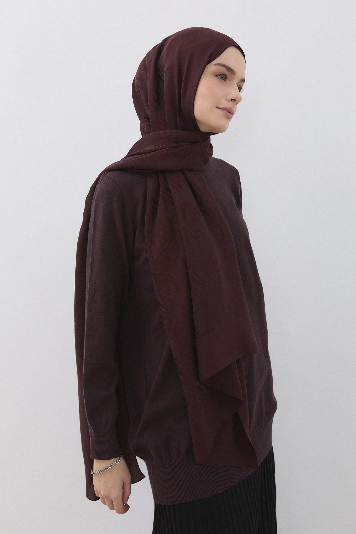 Nihan Basic Triko Tunik  Kahve