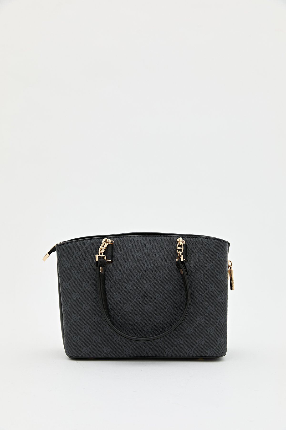 Nihan Monogram Shopper Çanta  Siyah