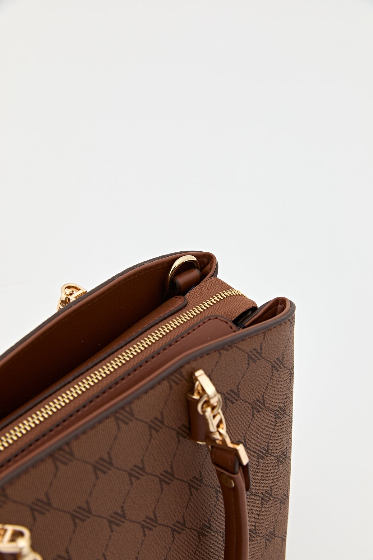Nihan Monogram Shopper Çanta  Taba