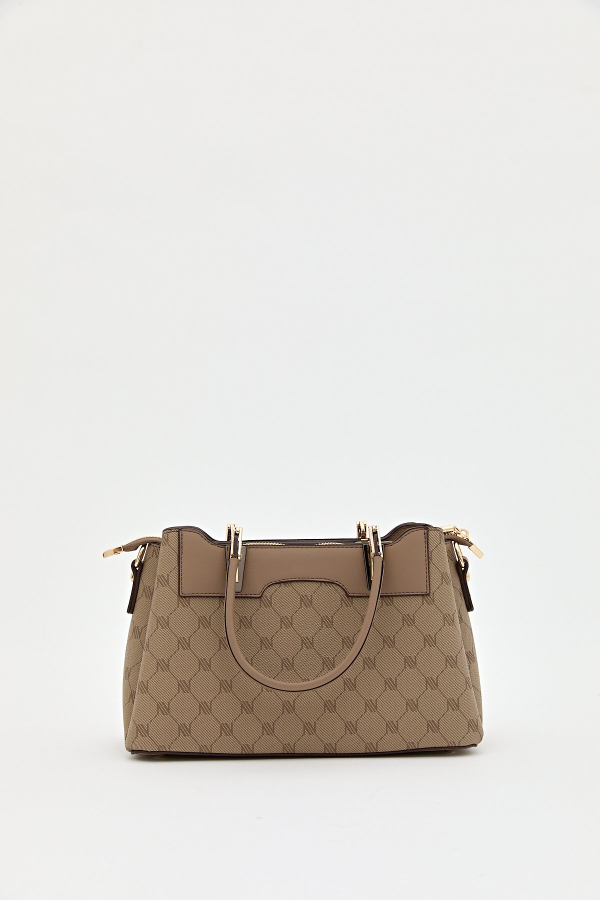 Nihan Monogram Tote Çanta  Bej