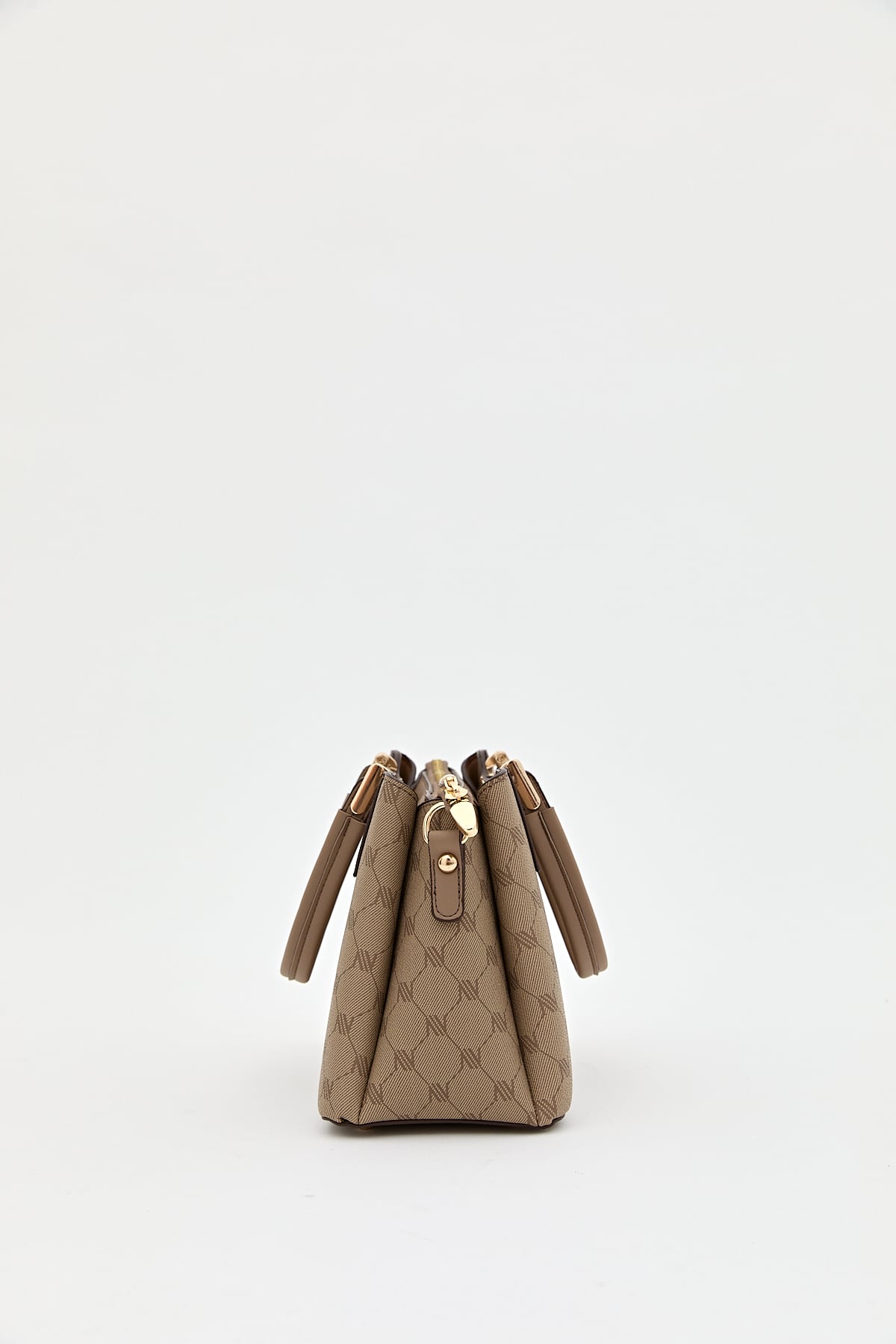 Nihan Monogram Tote Çanta  Bej